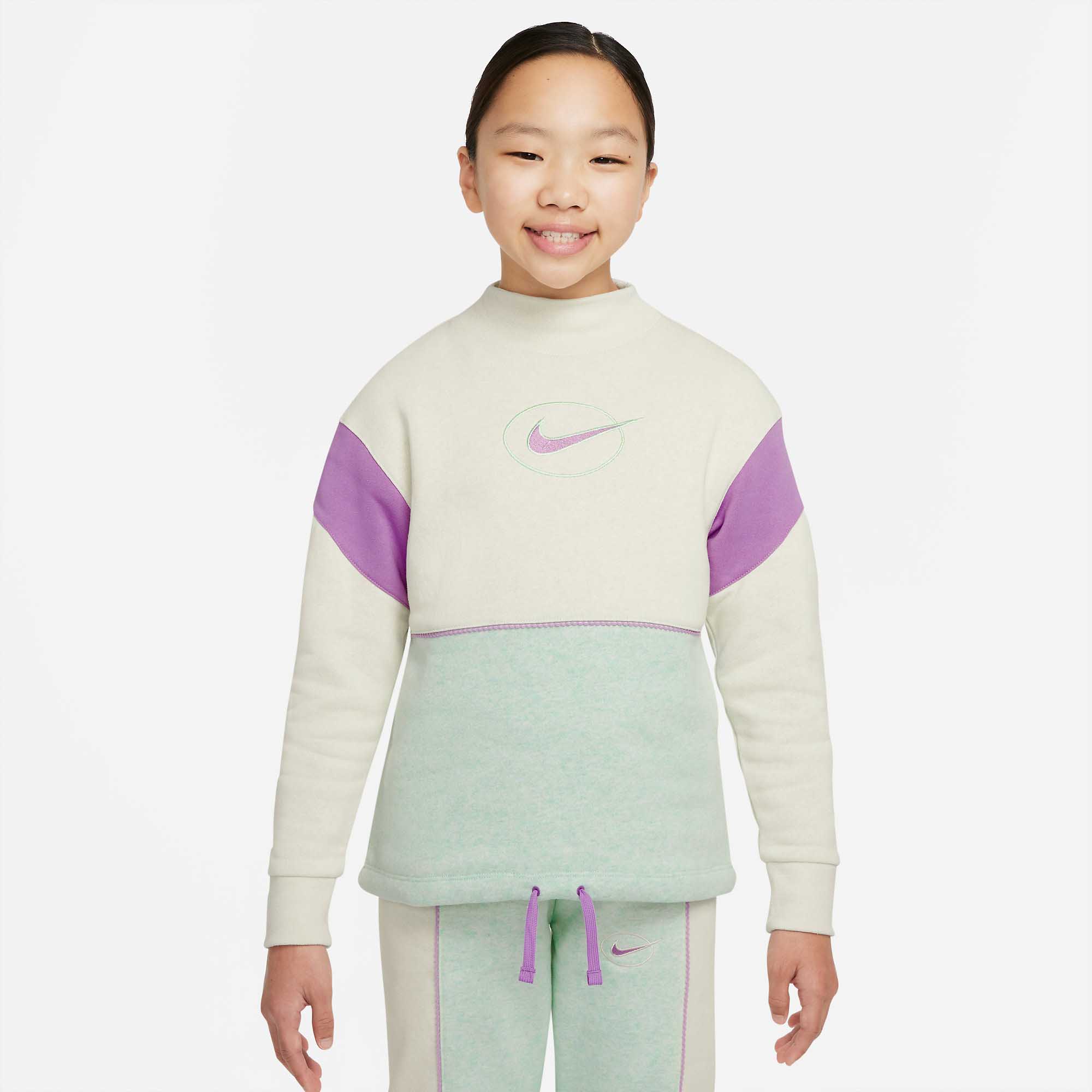 Подростковая толстовка Fleece Mock Top Nike DM8419-715-M