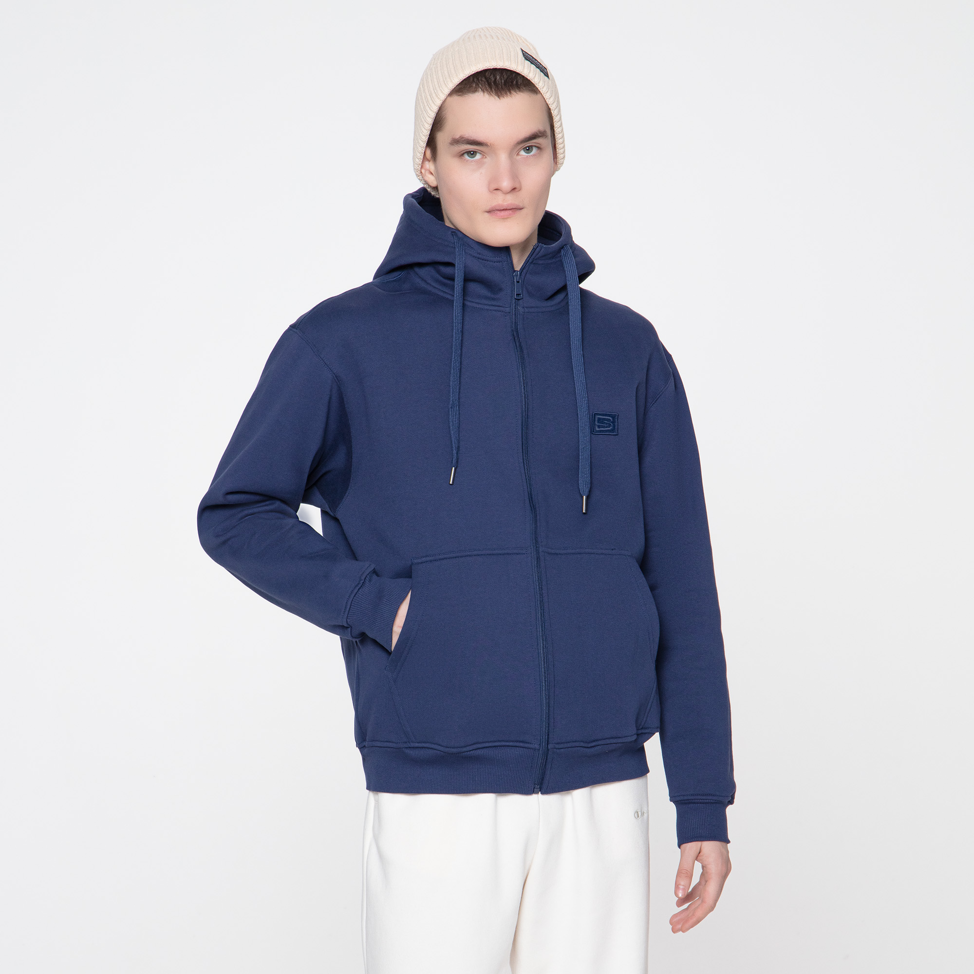 Мужская толстовка Street Beat Full Zip Basic Fleece Hoodie STREETBEAT SBM-HDFZ0011-400-S
