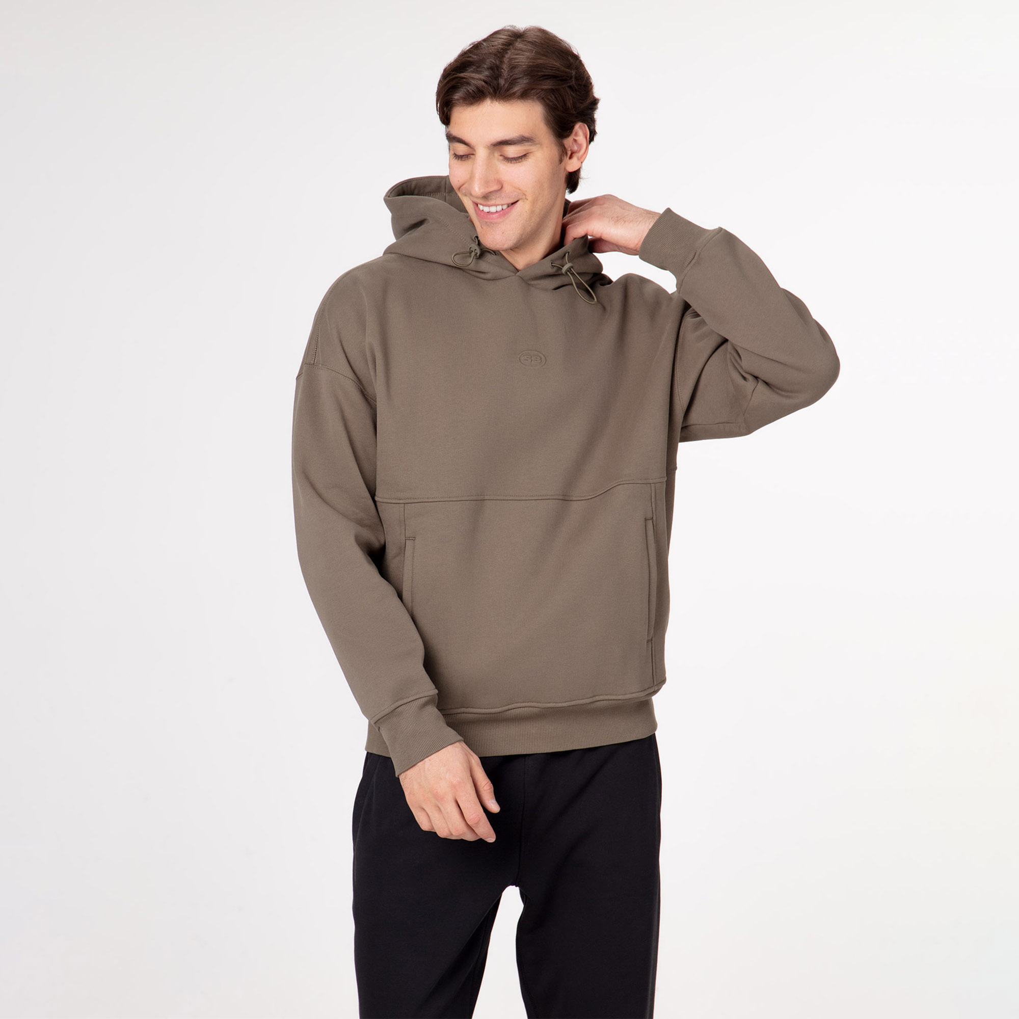 Мужская худи STREETBEAT Oversize Front Pockets Fleece Hoodie SBM-HD0019-269-XS