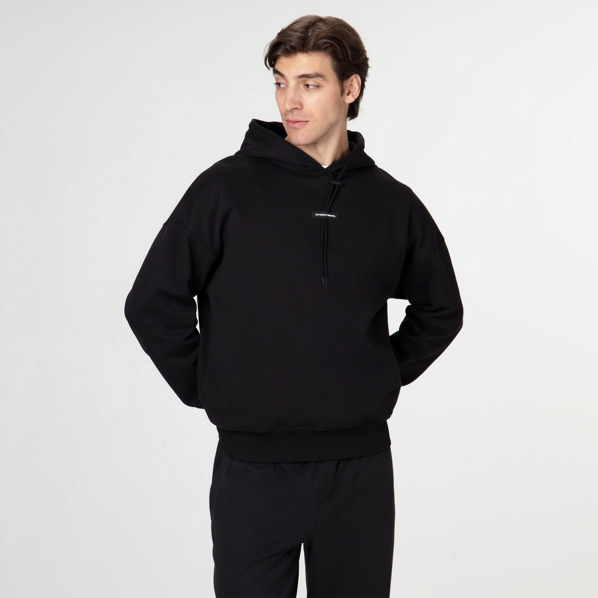 Мужская худи STREETBEAT Oversize Side Pockets Fleece Hoodie SBM-HD0018-001-S
