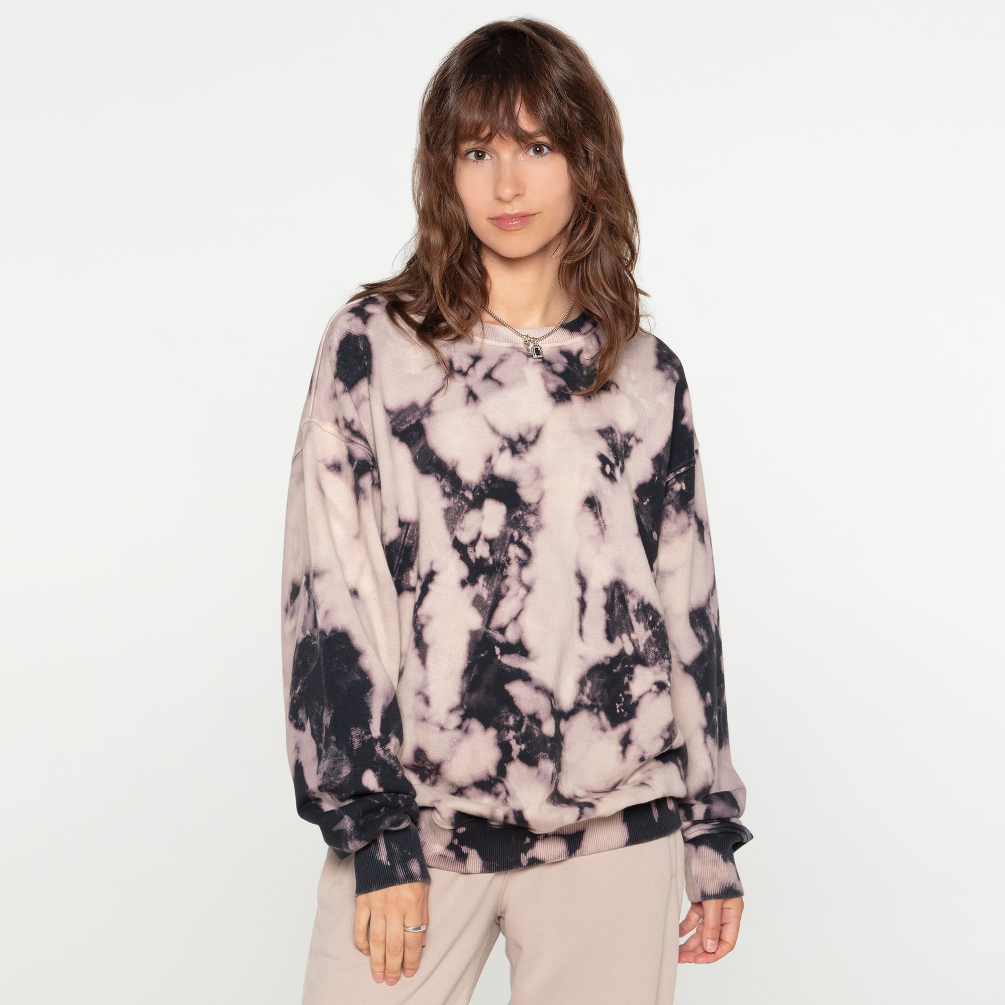 Женский свитшот Washed Tie Dye Crew French Terry STREETBEAT SBW-CRW0020-092-XS