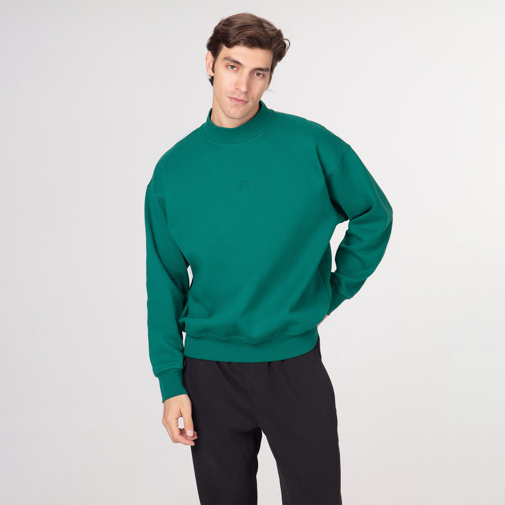 Мужской свитшот Street Beat Hight Neck Crew Fleece STREETBEAT SBM-CRW0001-300-M