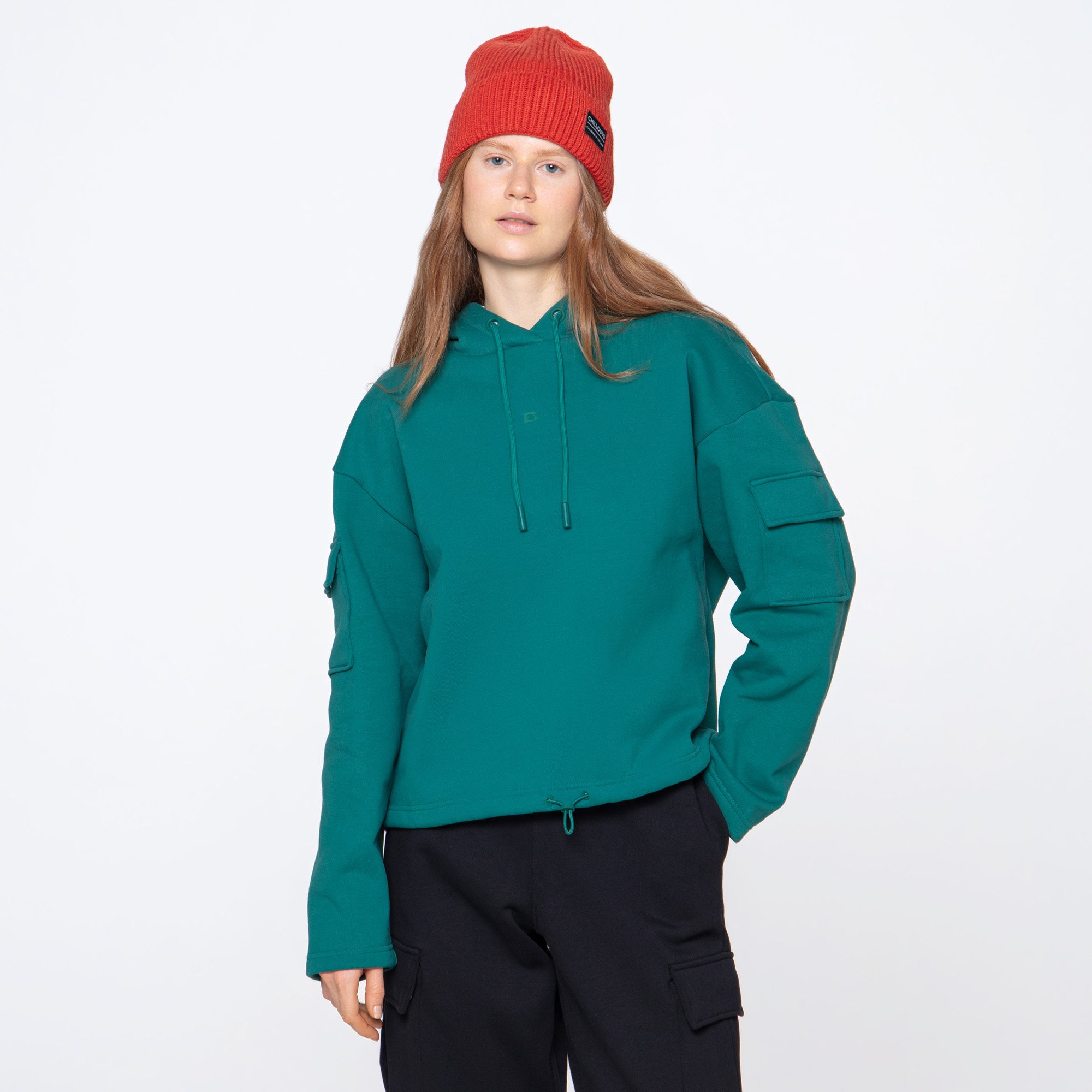 Женская худи STREETBEAT Pocket Sleeve Fleece Hoodie SBW-HD0013-312-XS