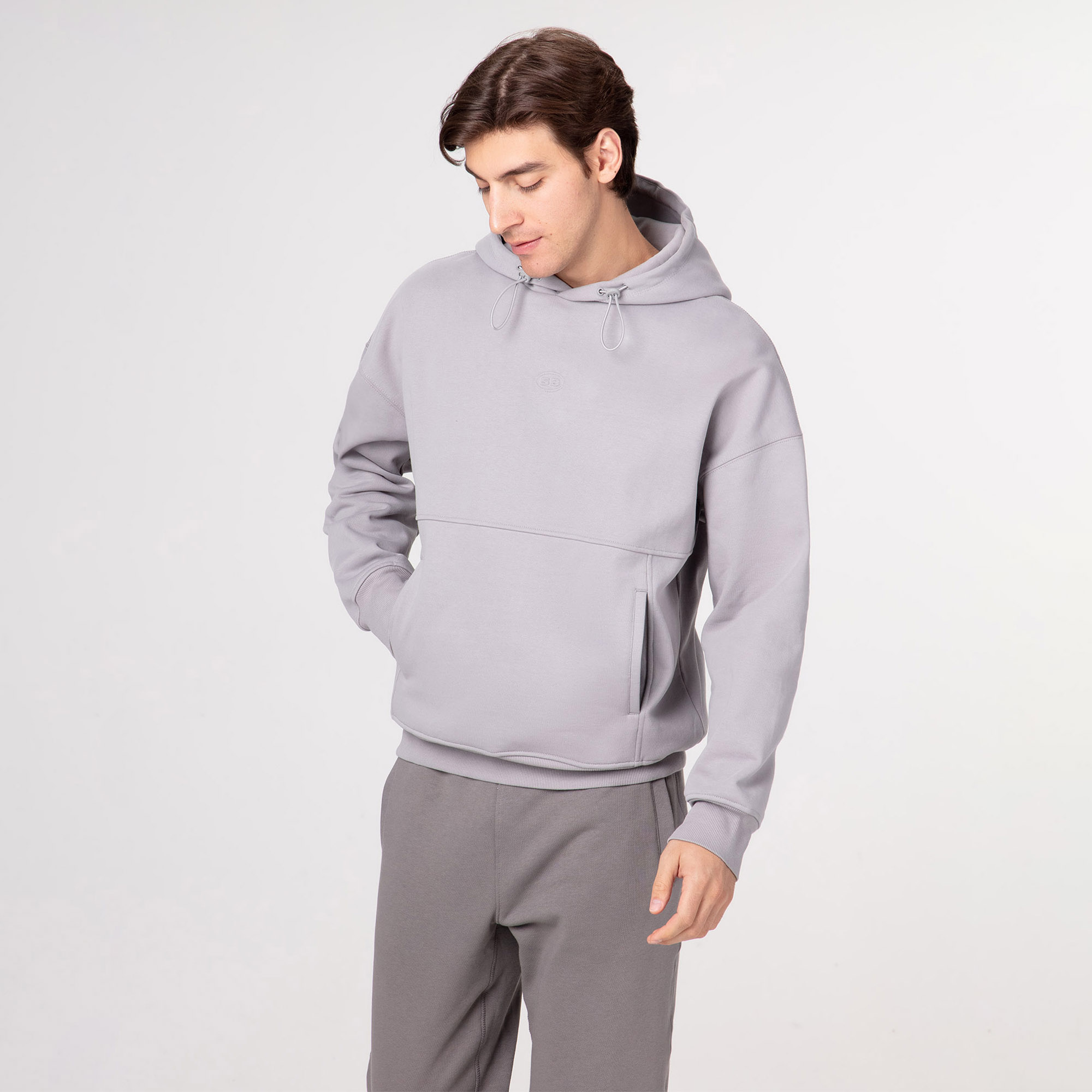 Мужская худи STREETBEAT Oversize Front Pockets Fleece Hoodie SBM-HD0019-093-L
