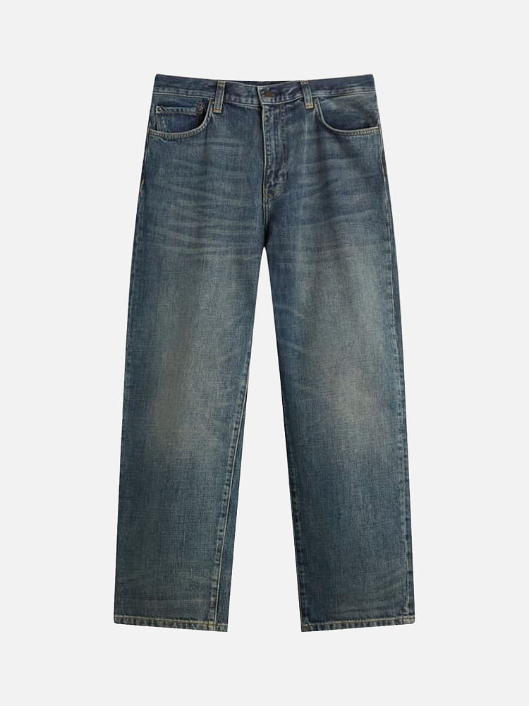 Мужские джинсы Regular Fit Aaron Pant Carhartt WIP I035879-BLUEDRKUSWSH-32