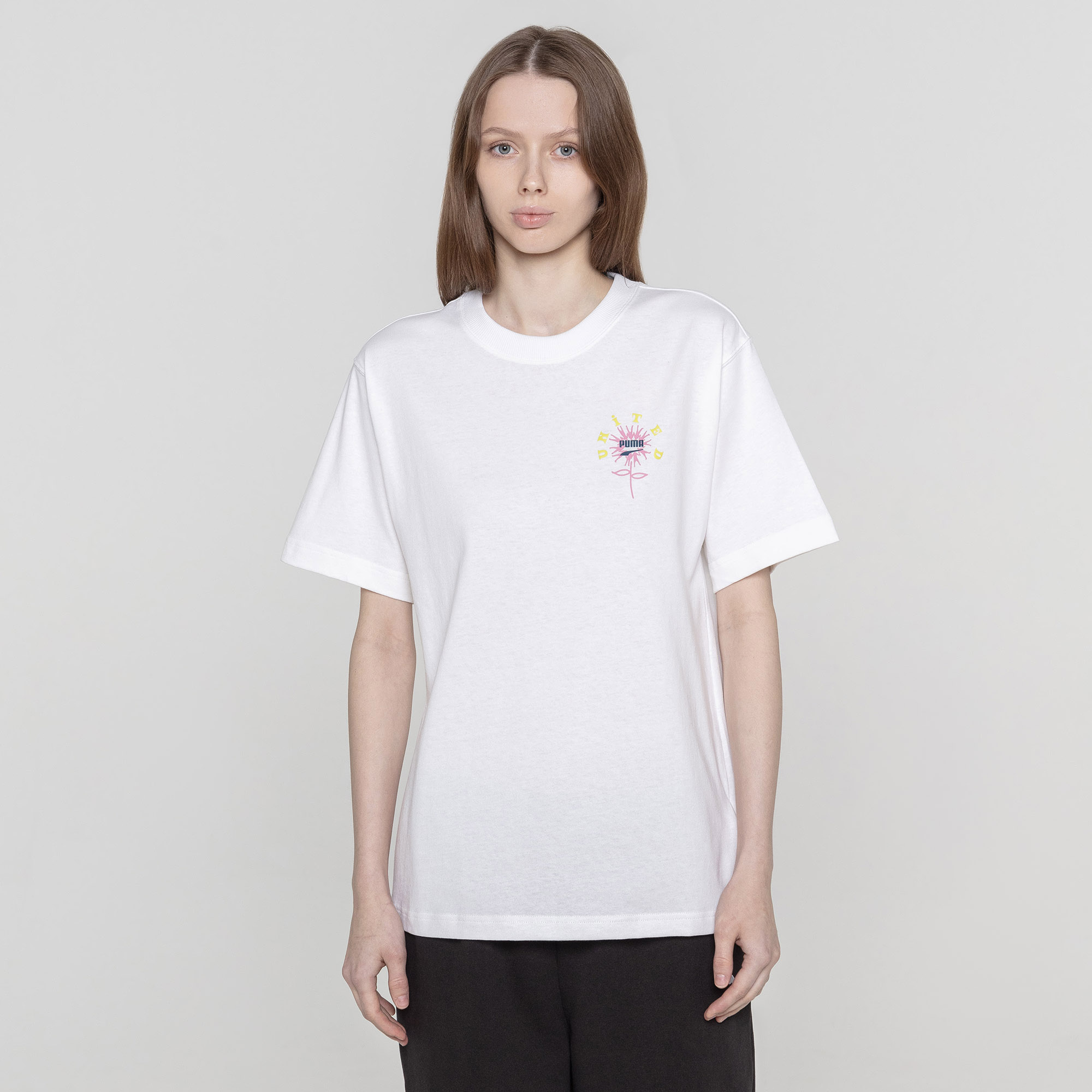 Женская футболка Downtown Relaxed Graphic Tee PUMA 62435902-XS