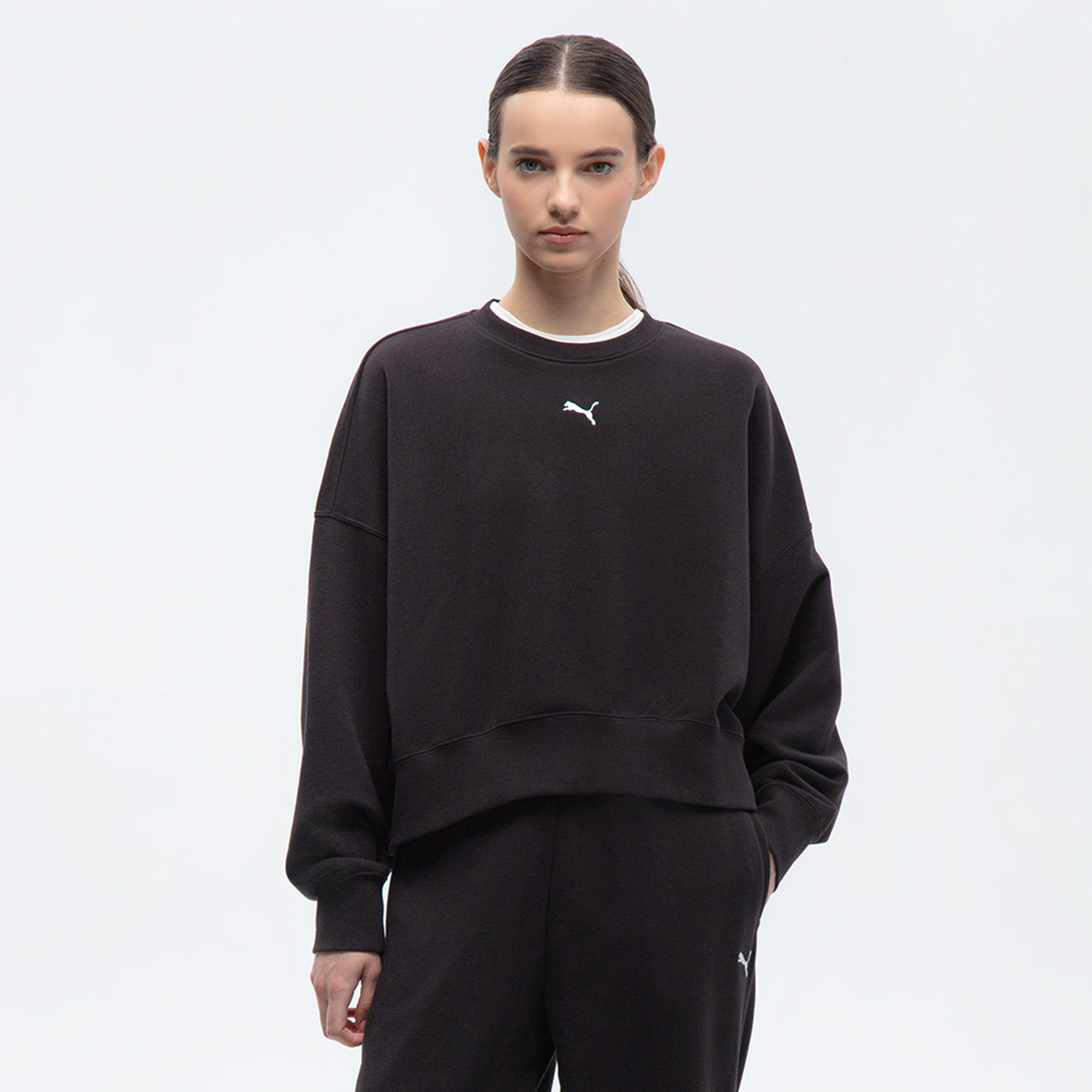 Женский свитшот Wardrobe Essentials Crew PUMA 62974801-M