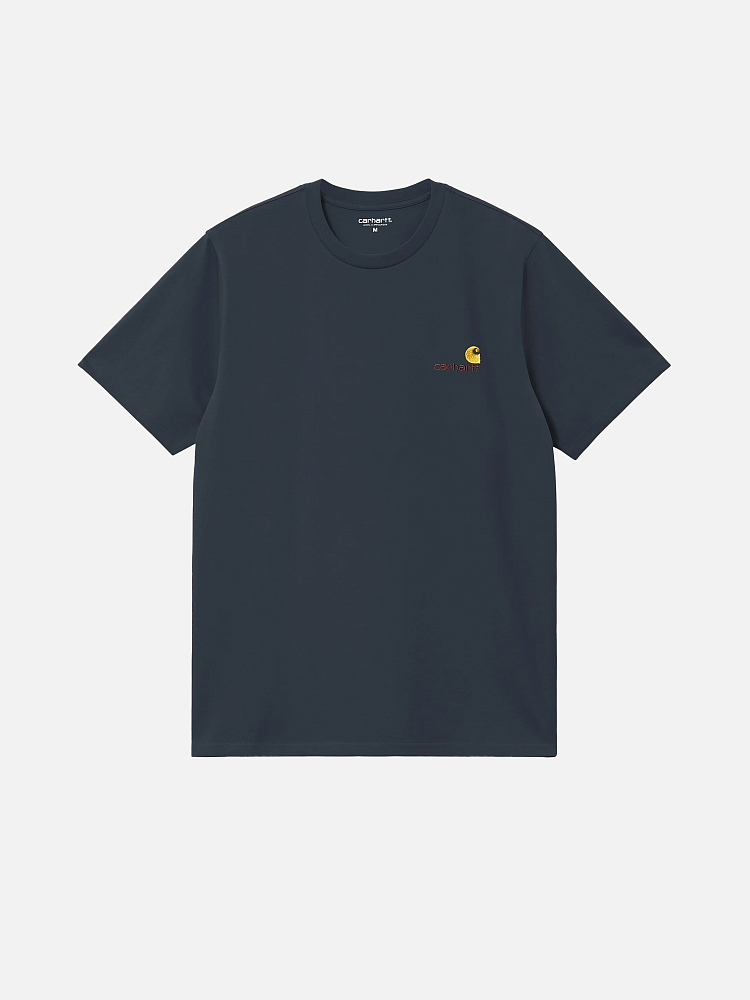 Мужская футболка American Script T-Shirt Carhartt WIP I029956-DEEPNIGHT-L