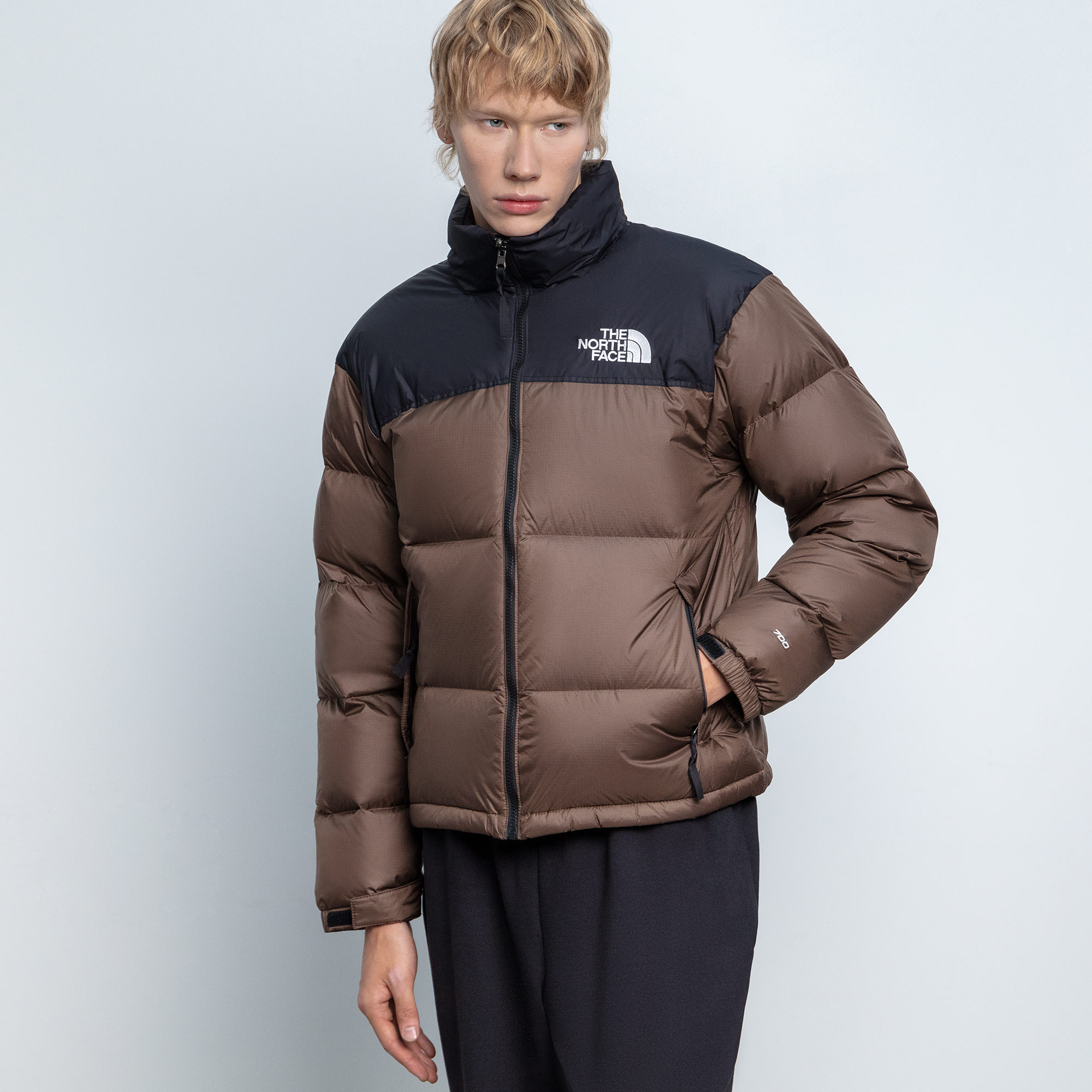 Мужской пуховик Retro Nuptse Jacket Smokey Brown/TNF Black The North Face NF0A3C8D5EX1-M