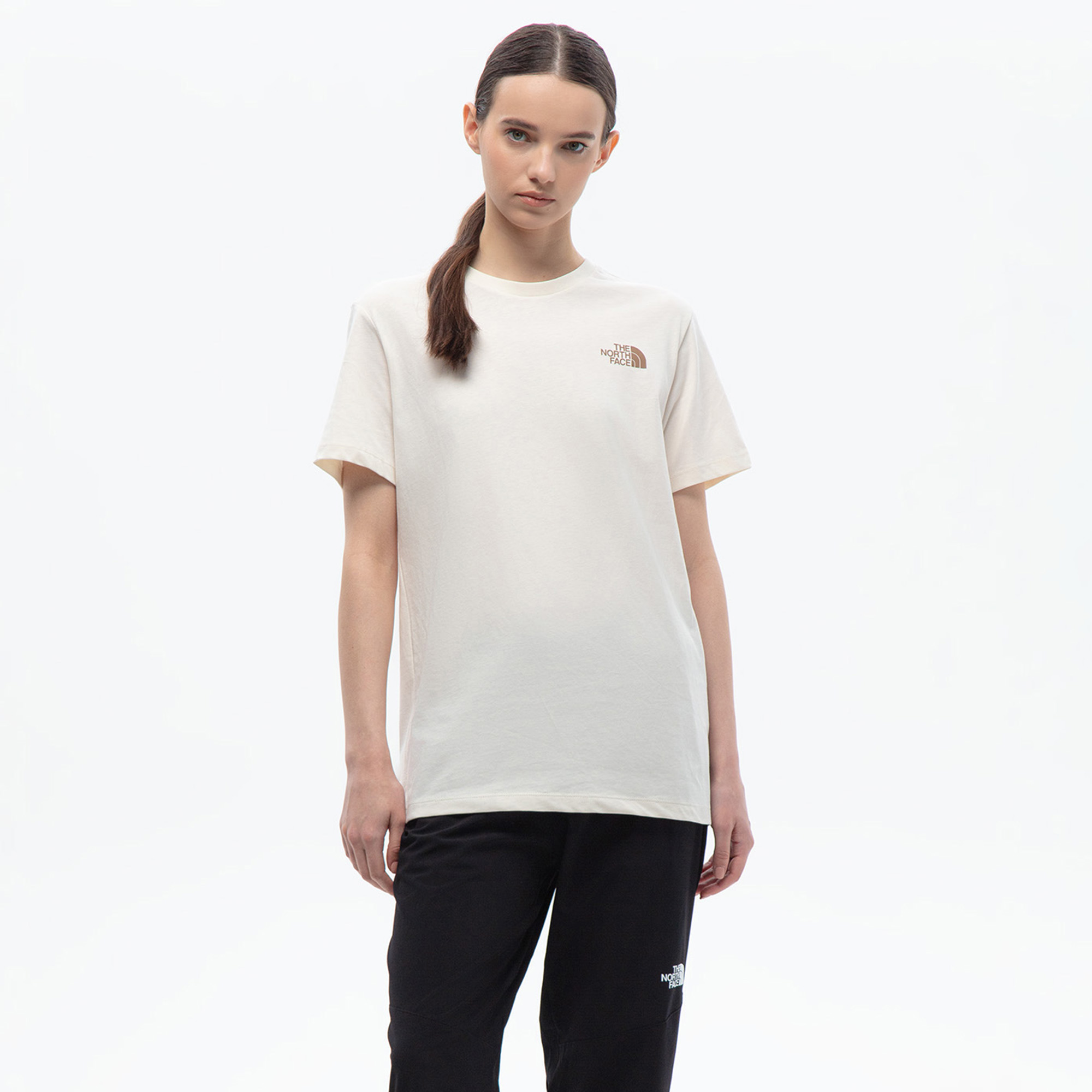 Женская футболка NSE Relaxed Tee White Dune/Latte The North Face NF0A87NK95R1-L