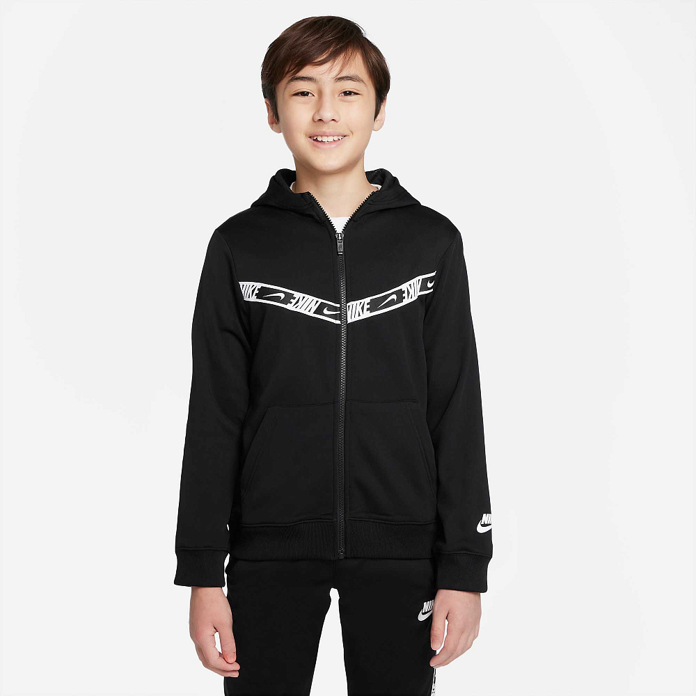 Подростковая толстовка Nike Sportswear Repeat Full Zip Hoodie DQ5100-010-XS