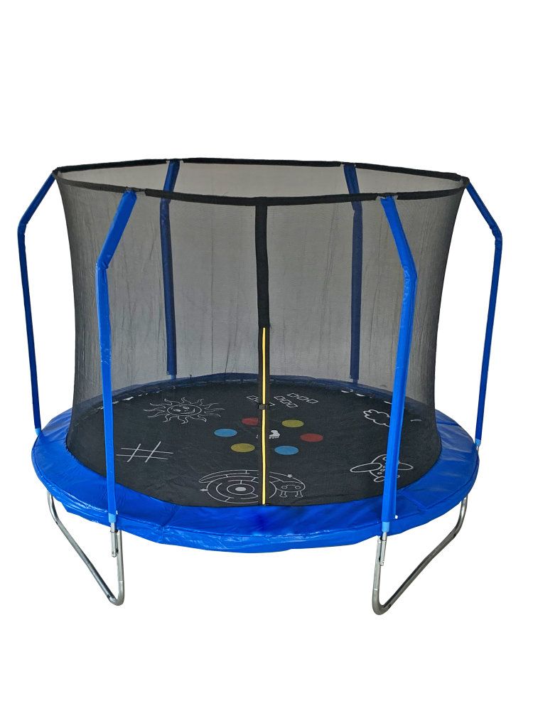 Батут 6FT 1,83м SportElite GAME фиберглас с принтом, защитной сеткой внутрь FR-50-6FT Barfits