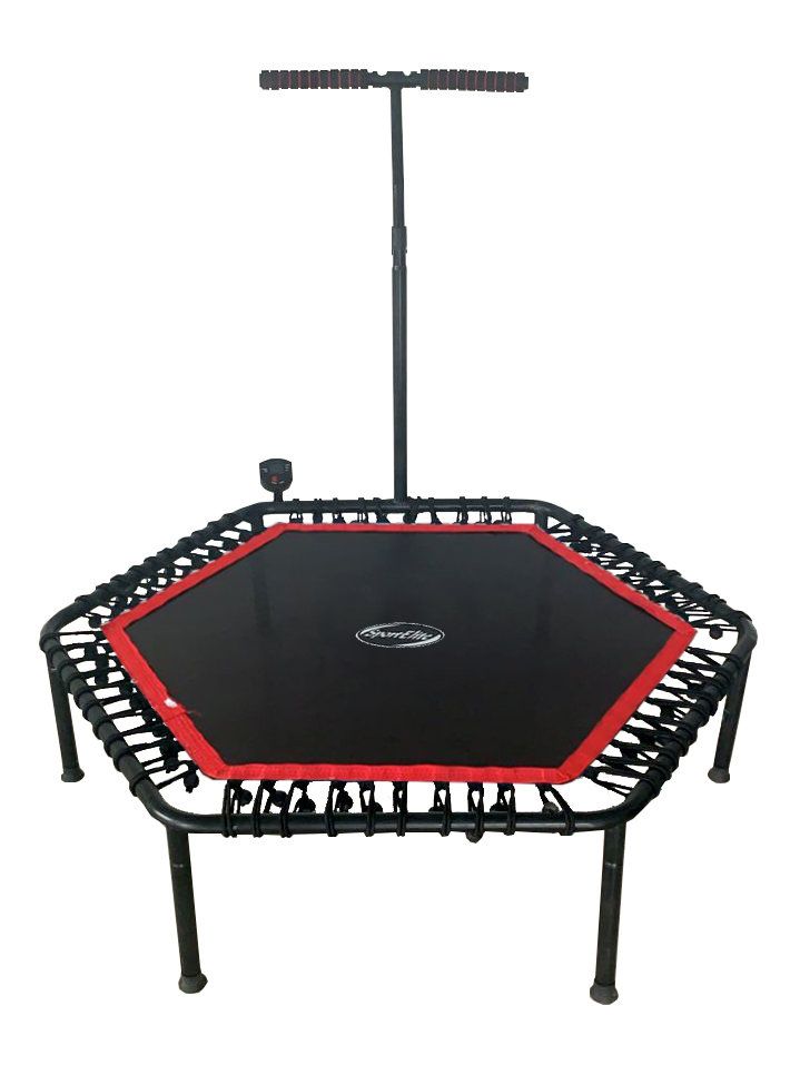 Фитнес -батут SportElite 135см FB-1361 с ручкой и компьютером Barfits