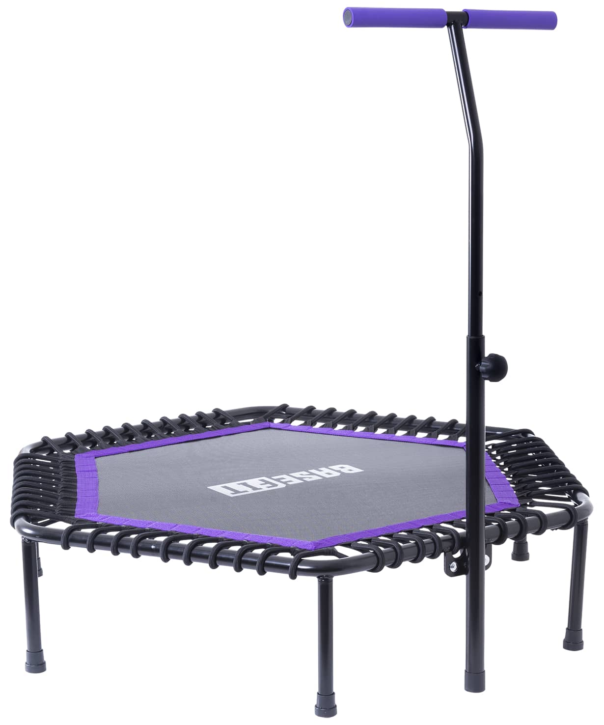 Батут Basefit TR-401 122 см с держателем, фиолетовый Barfits