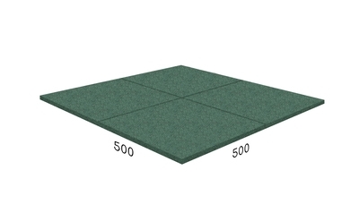 Резиновая плитка Rubblex Standart 500x500 Barfits