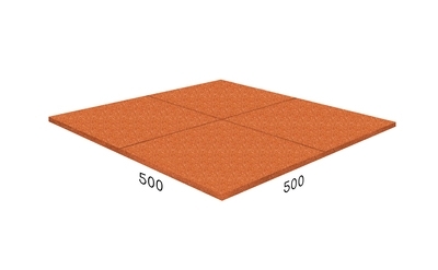 Резиновая плитка Rubblex Standart 1000x1000 Barfits