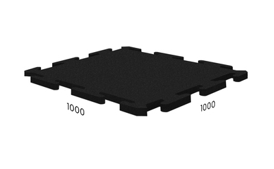 Резиновая плитка Rubblex Standart Puzzle 1000x1000 Barfits