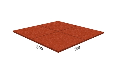 Резиновая плитка Rubblex Sport 500x500 Barfits
