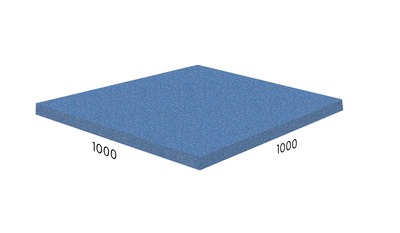 Резиновая плитка Rubblex Sport 1000x1000 Barfits