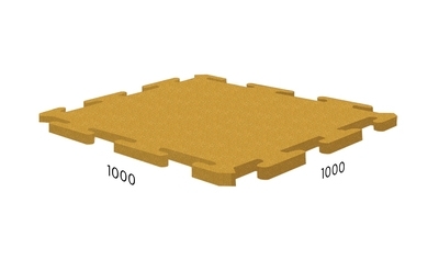 Резиновая плитка Rubblex Sport Puzzle 1000x1000 Barfits