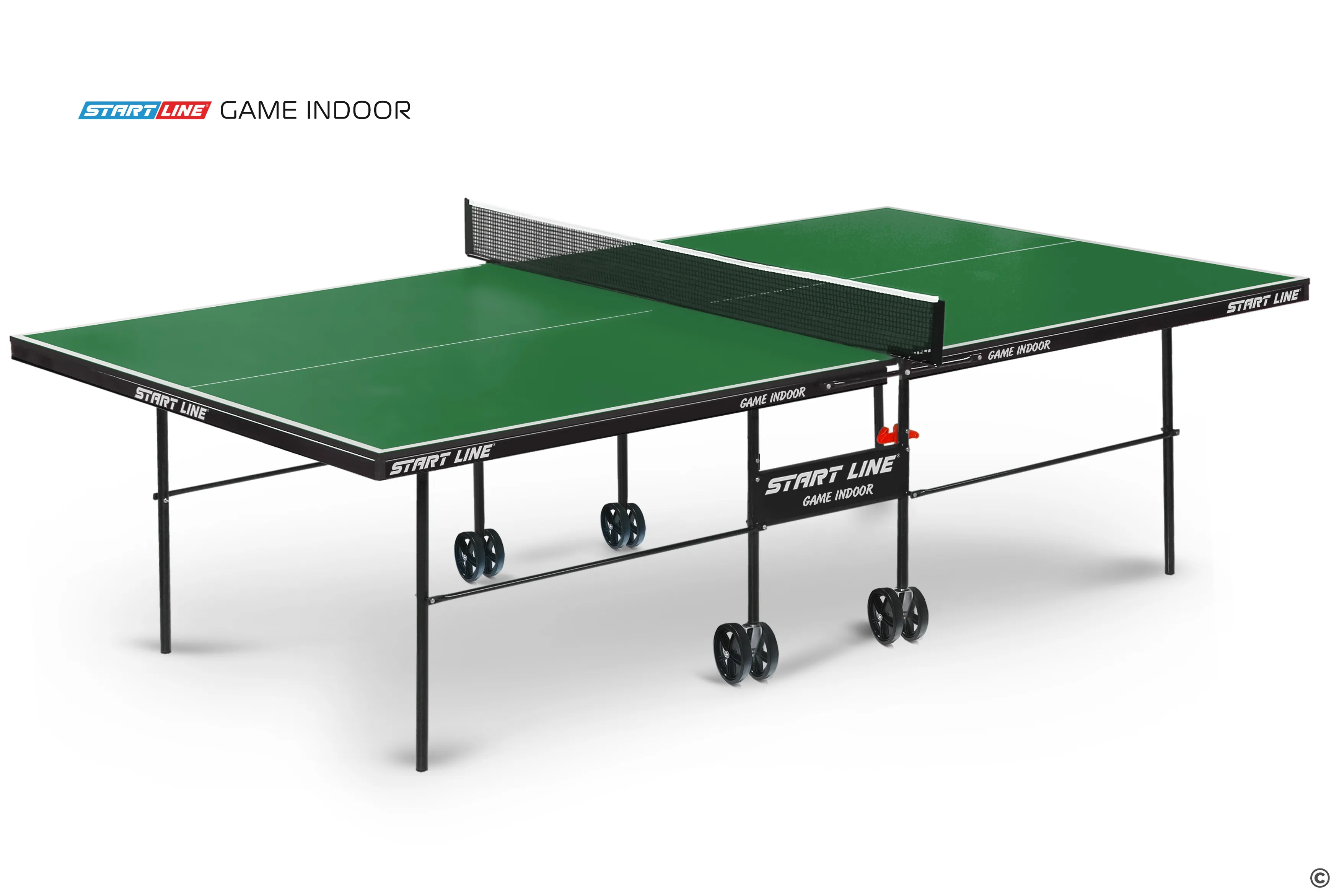 Стол теннисный Game с сеткой, зелёный Barfits