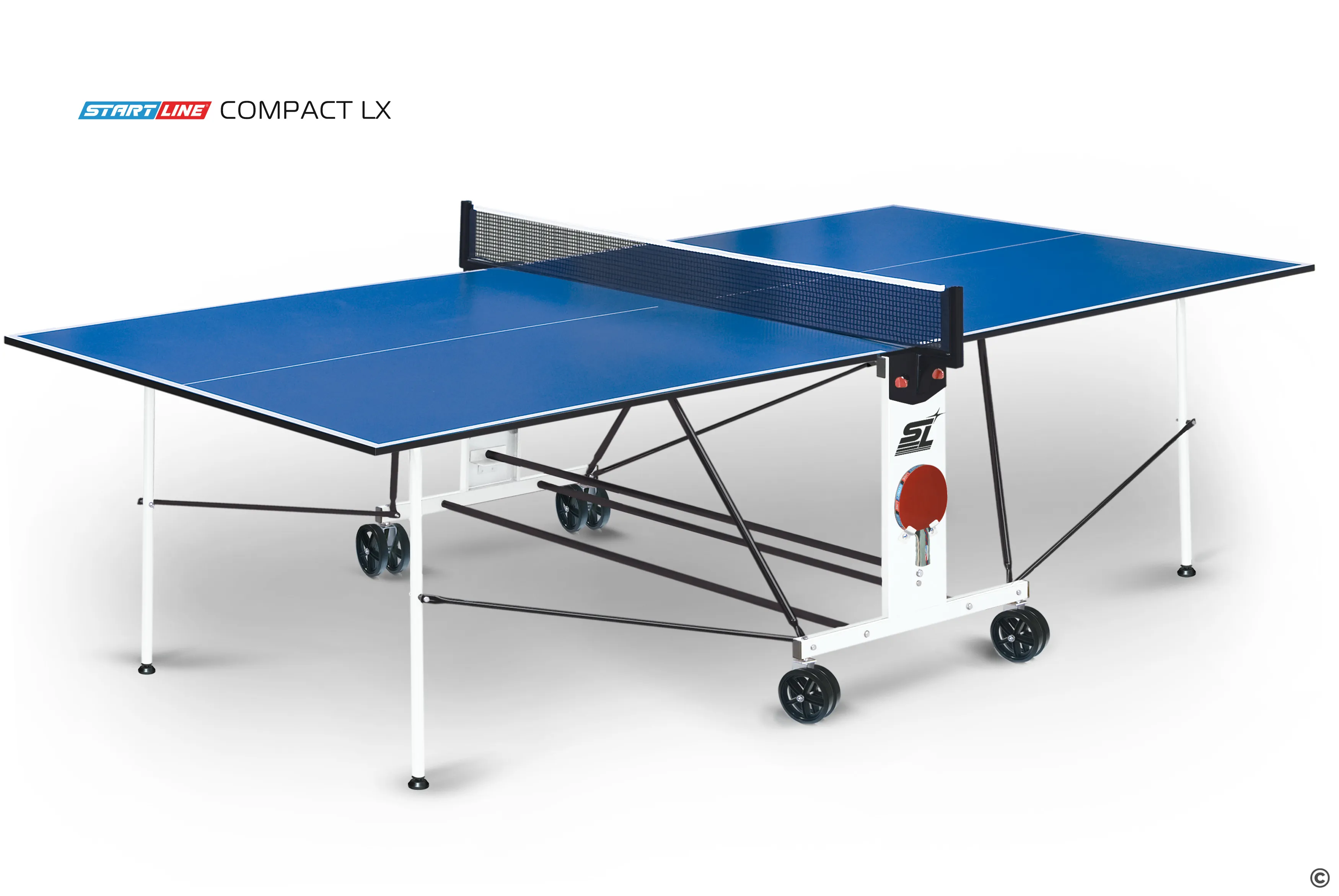 Стол теннисный Compact LX, синий Barfits