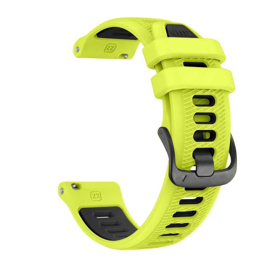 Двухцветный силиконовый ремешок для часов Garmin Forerunner 265 255 Music 570 47 мм/Venu 4 3 2 45 мм/Vivoactive 4 SmartWatch yellow MY-CASE