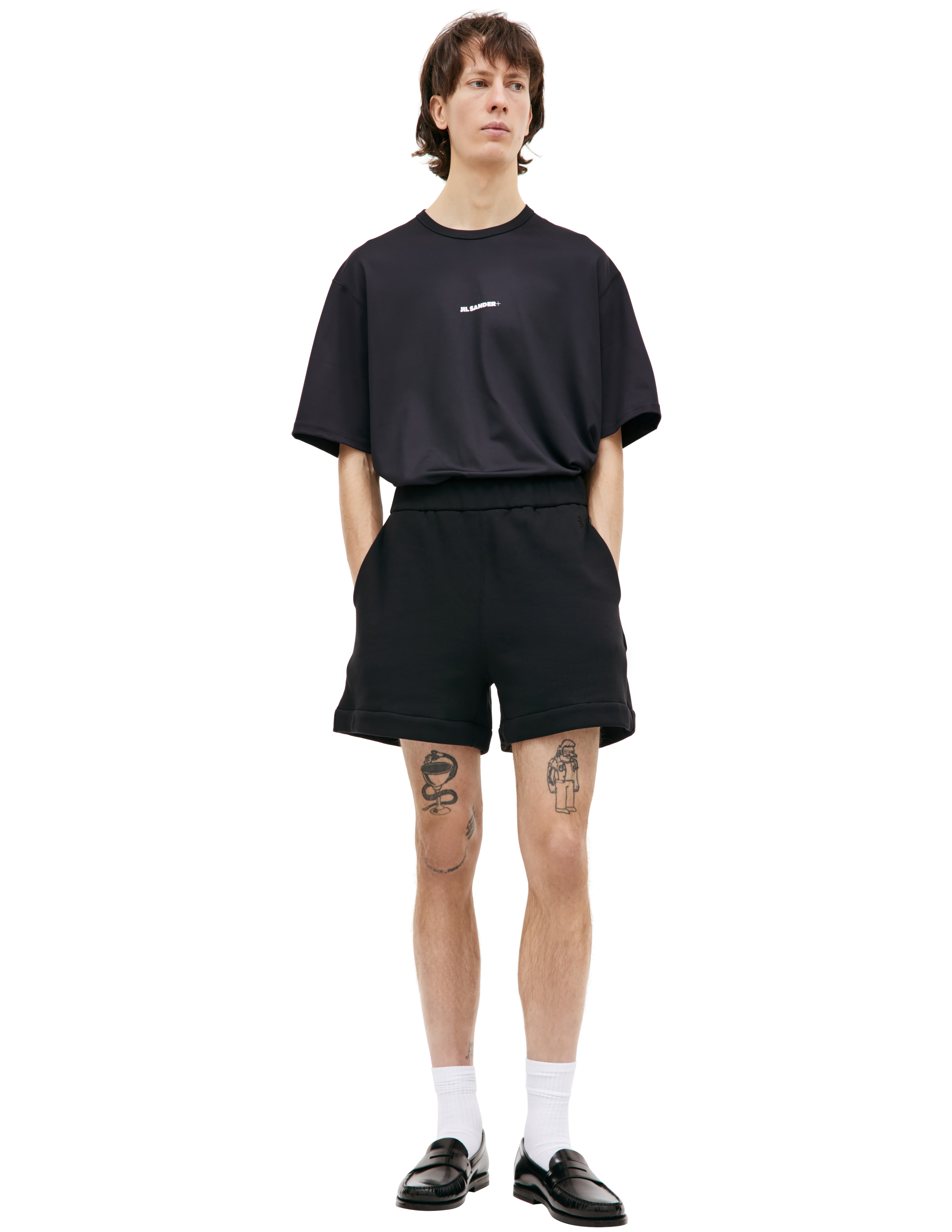 Черные короткие шорты Jil Sander J22MU0122/J20128/001