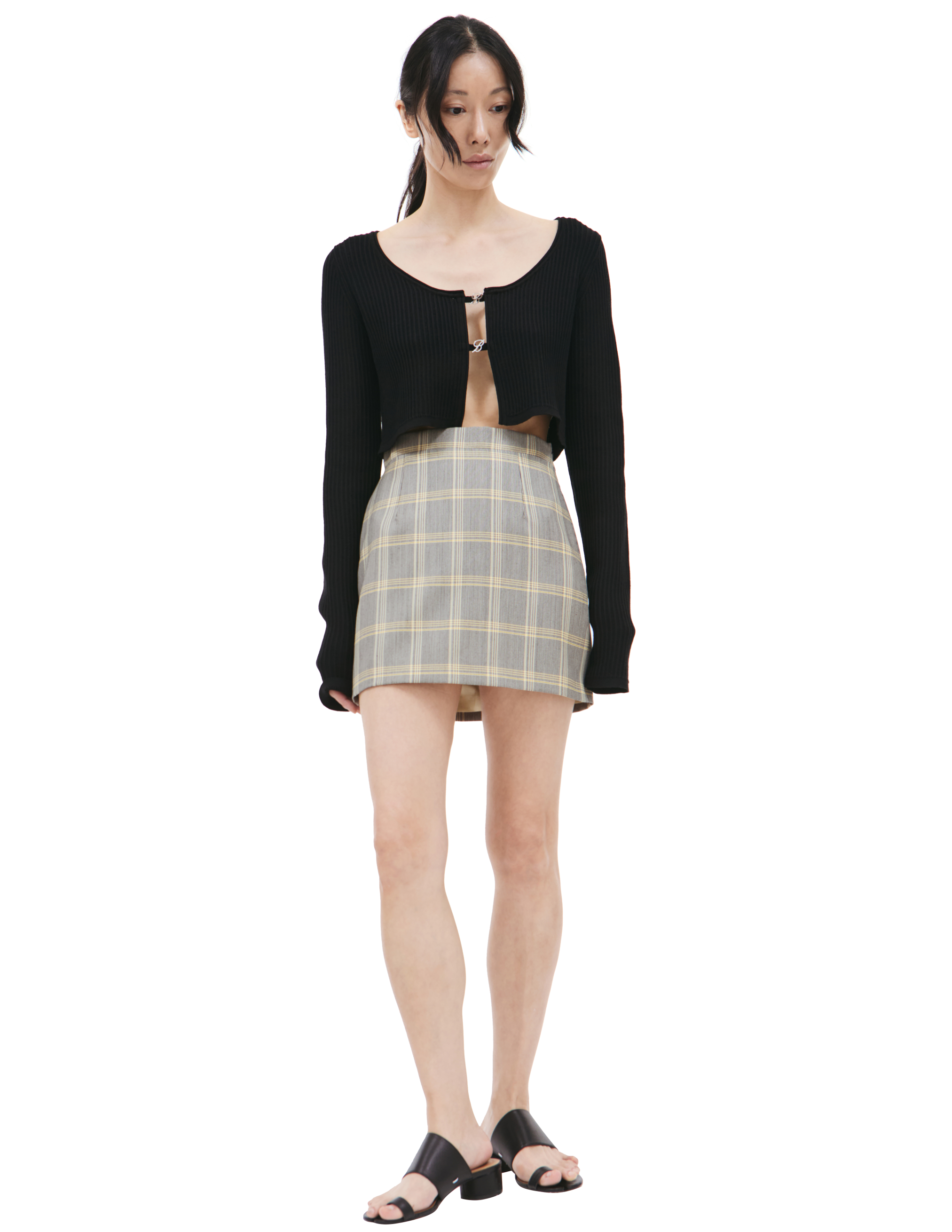Юбка мини в клетку Marni GOMA0553U0/UTWA11/CHY20