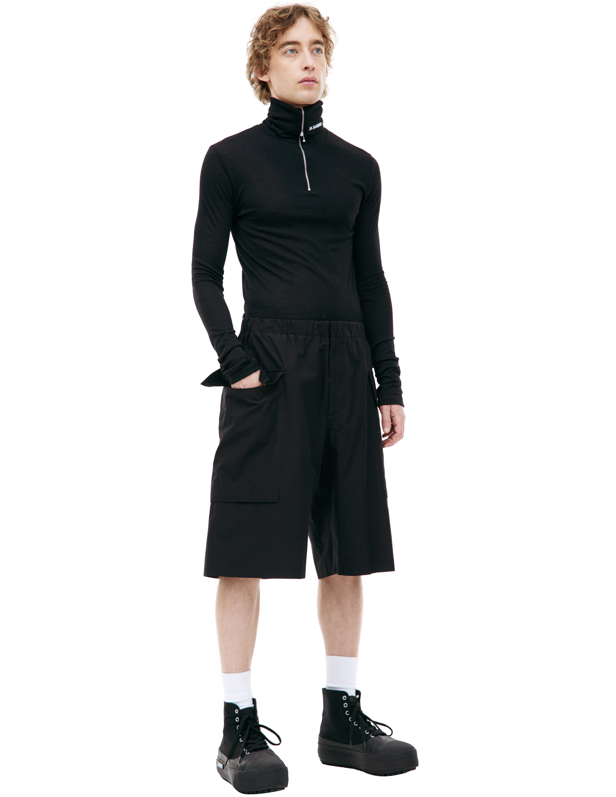 Черные шорты карго Jil Sander J47KA0210/J45127/001