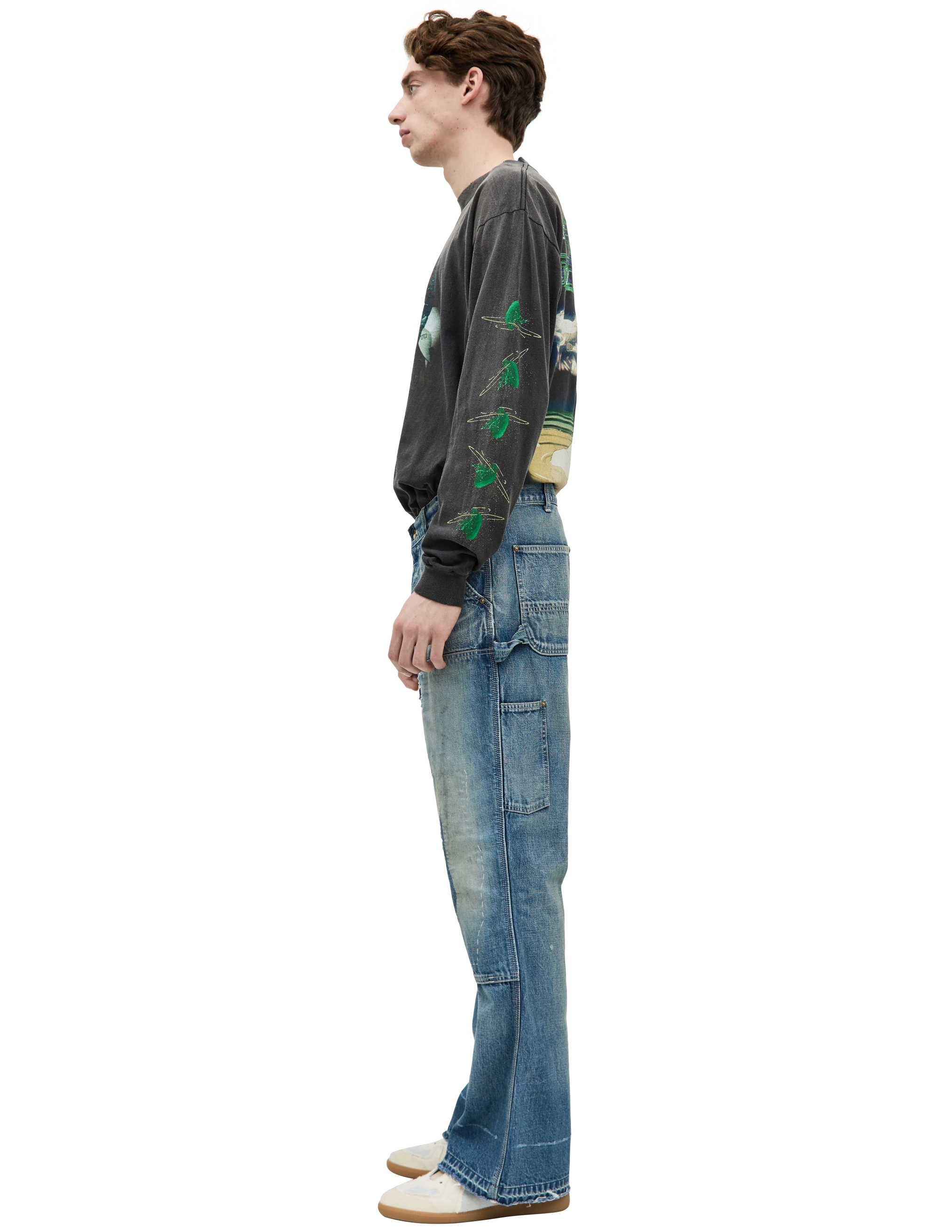 Хлопковые джинсы Double Knee Saint Mxxxxxx SM-YS1-0000-066