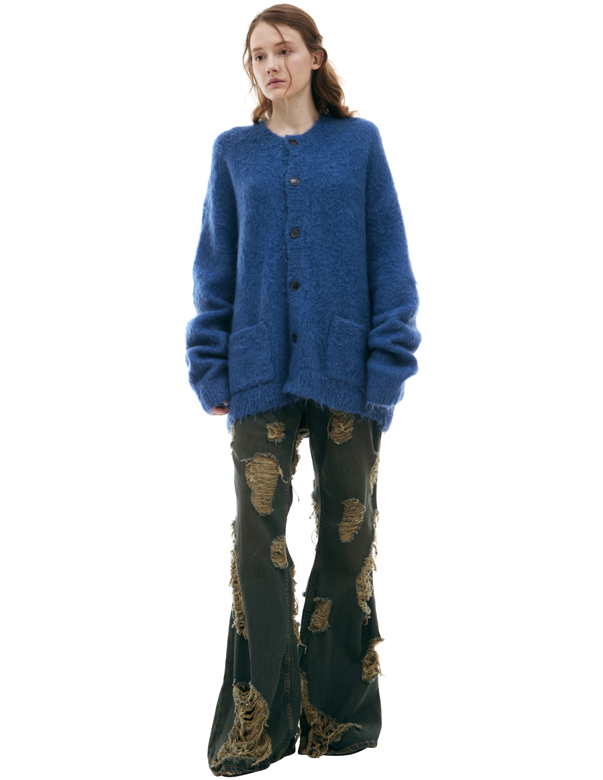 Шерстяной кардиган на пуговицах Acne Studios B60288-AAL