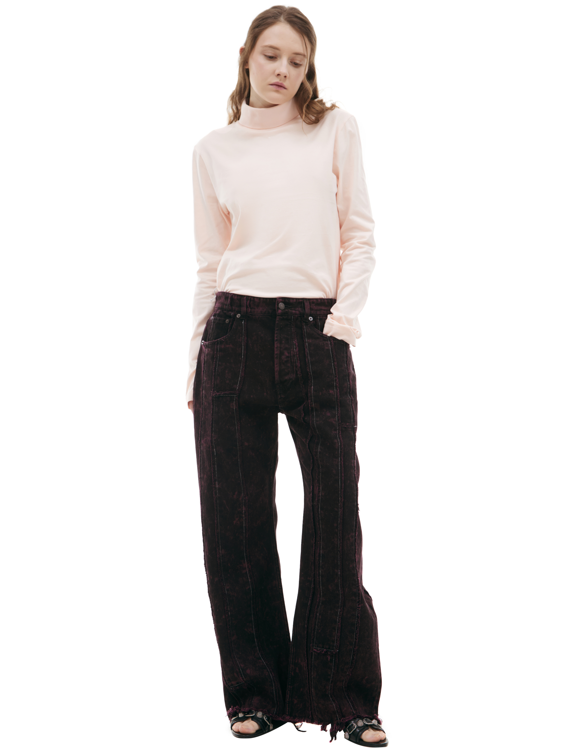 Джинсы с вертикальной прострочкой Acne Studios A00411