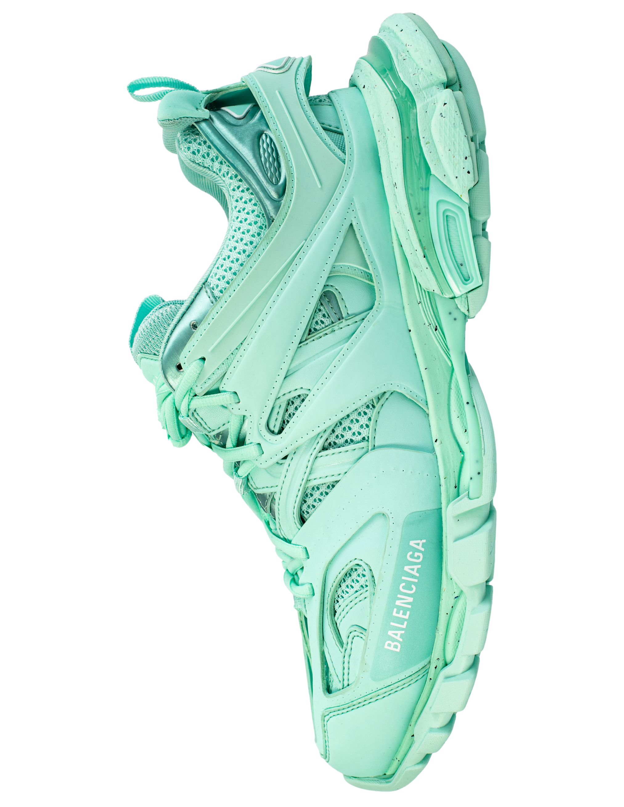 Кроссовки Track мятного цвета Balenciaga 542436/W3FE3/3000