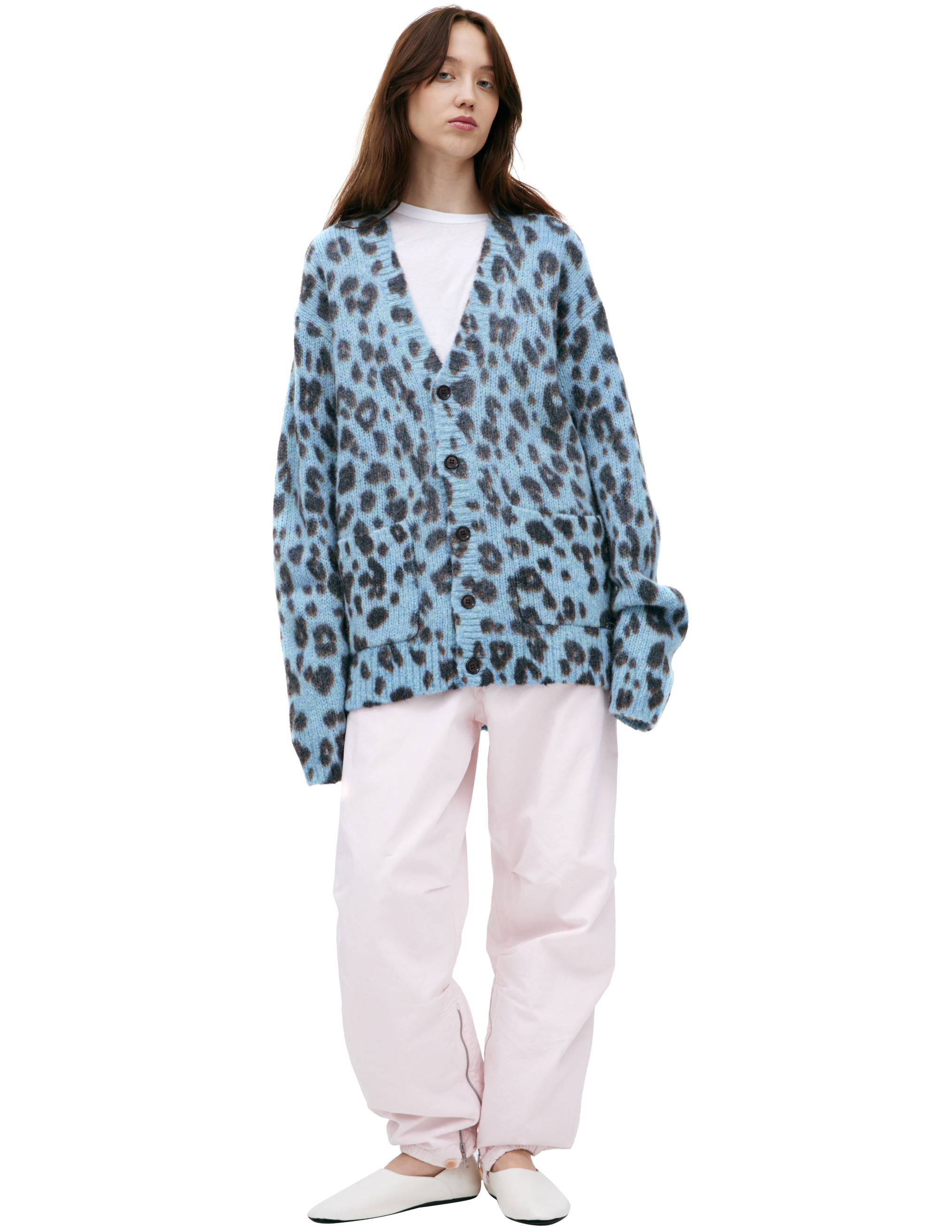 Кардиган с анималистичным принтом Dries Van Noten 232-021243-7704-514