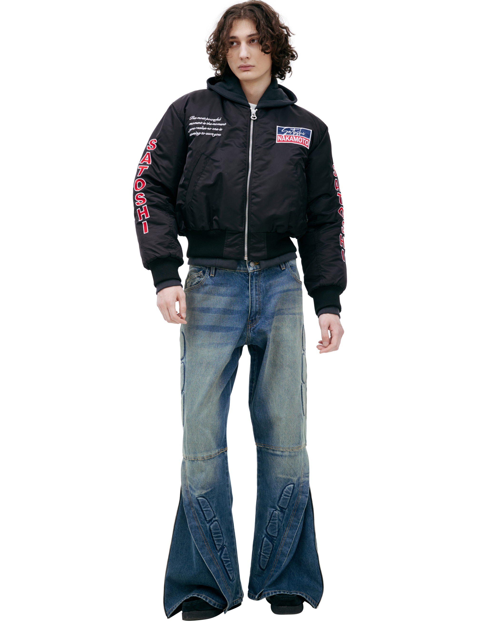 Куртка с нашивками Satoshi Nakamoto FW24JKT007