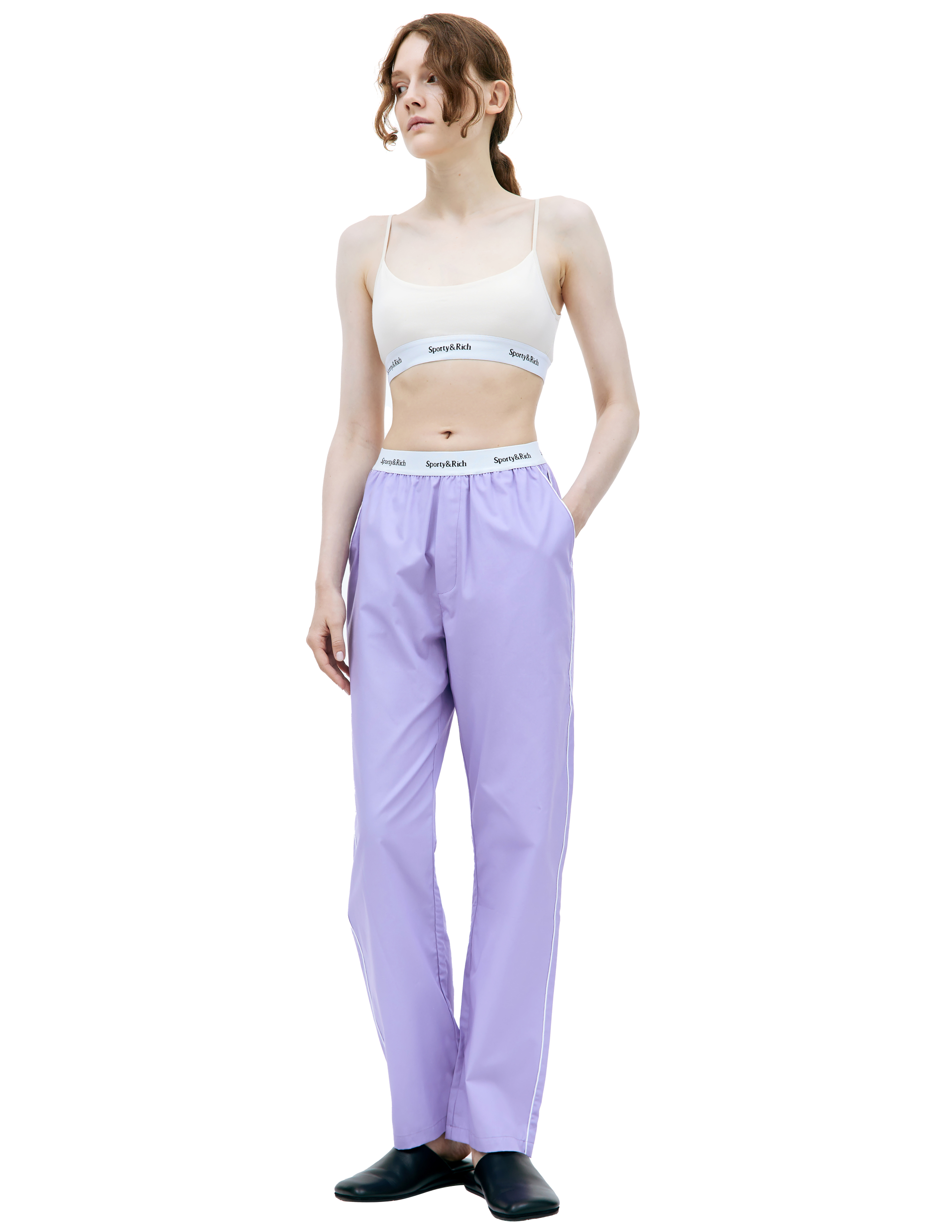 Пижамные брюки Serif на резинке SPORTY & RICH PJ1012LI