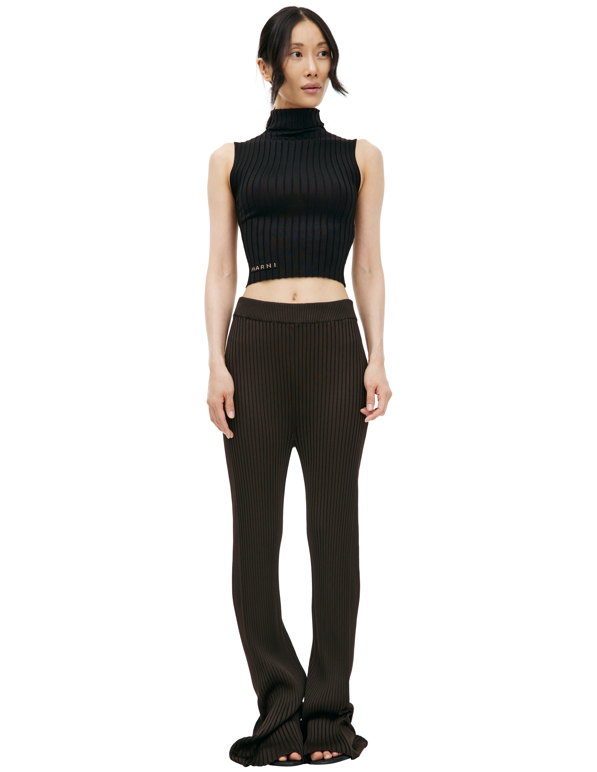 Расклешенные брюки Jil Sander J02KA0187/J18287/201