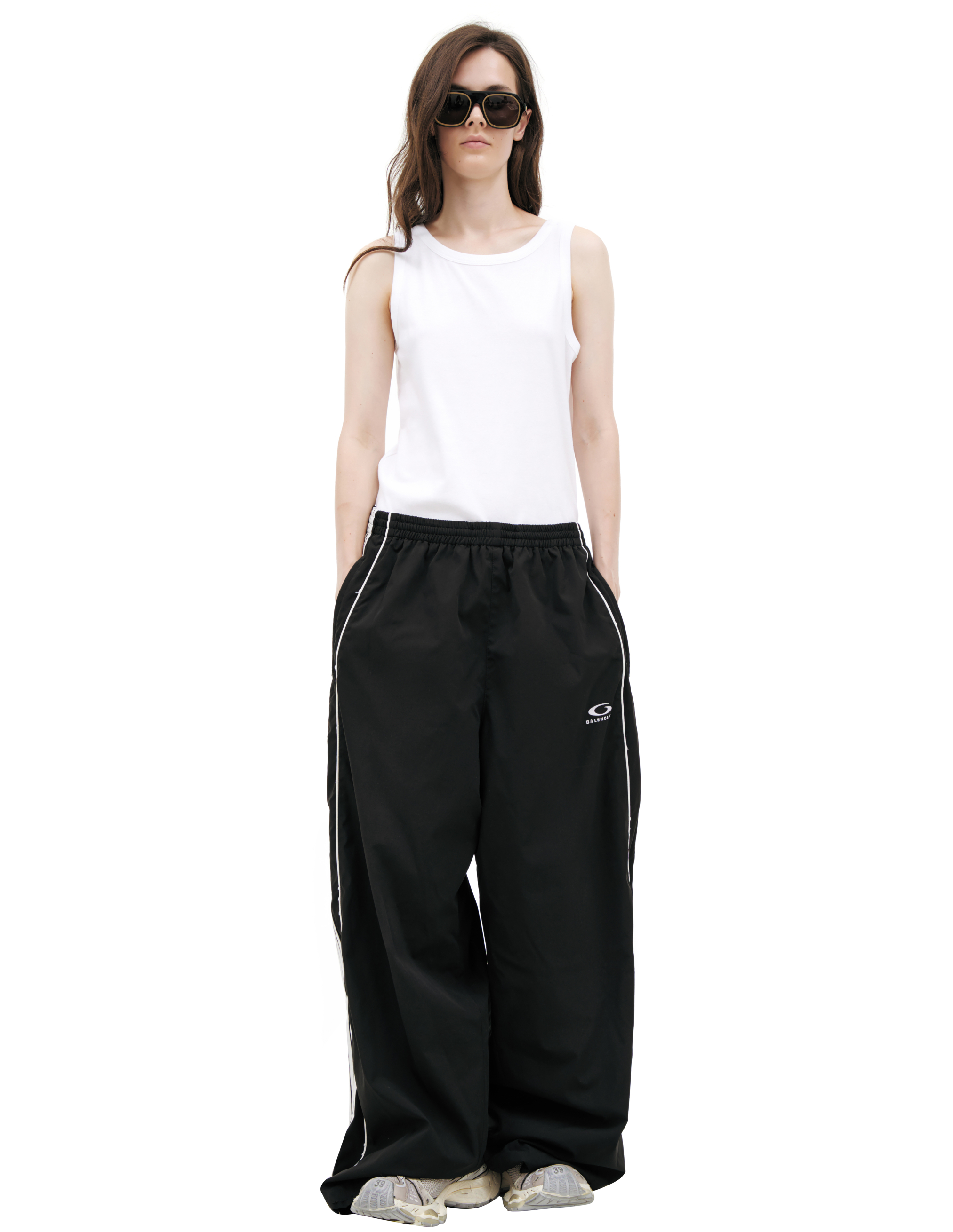 Брюки с лампасами Balenciaga 831371/TRO31/1000