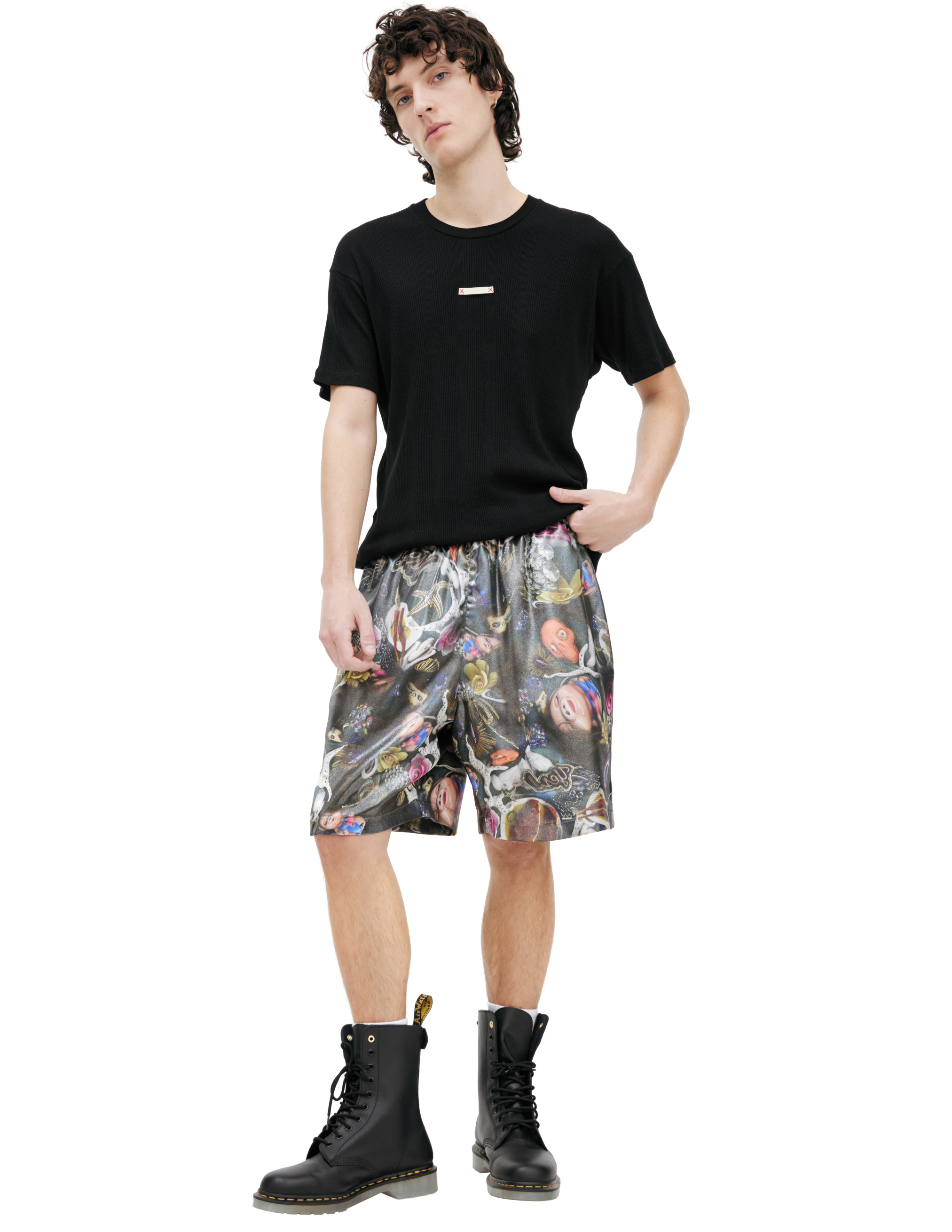 Шорты с монопринтом Acne Studios BE0151