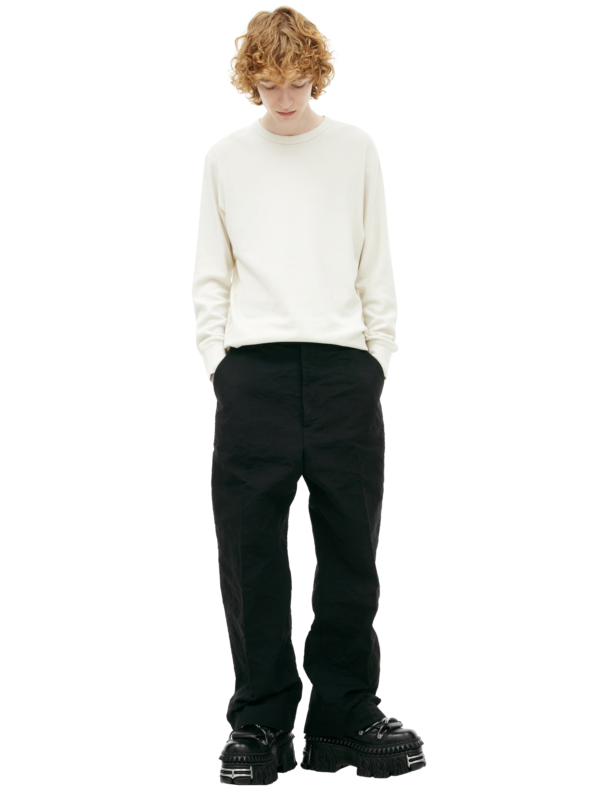 Брюки с мятым эффектом VETEMENTS UA66PA110B