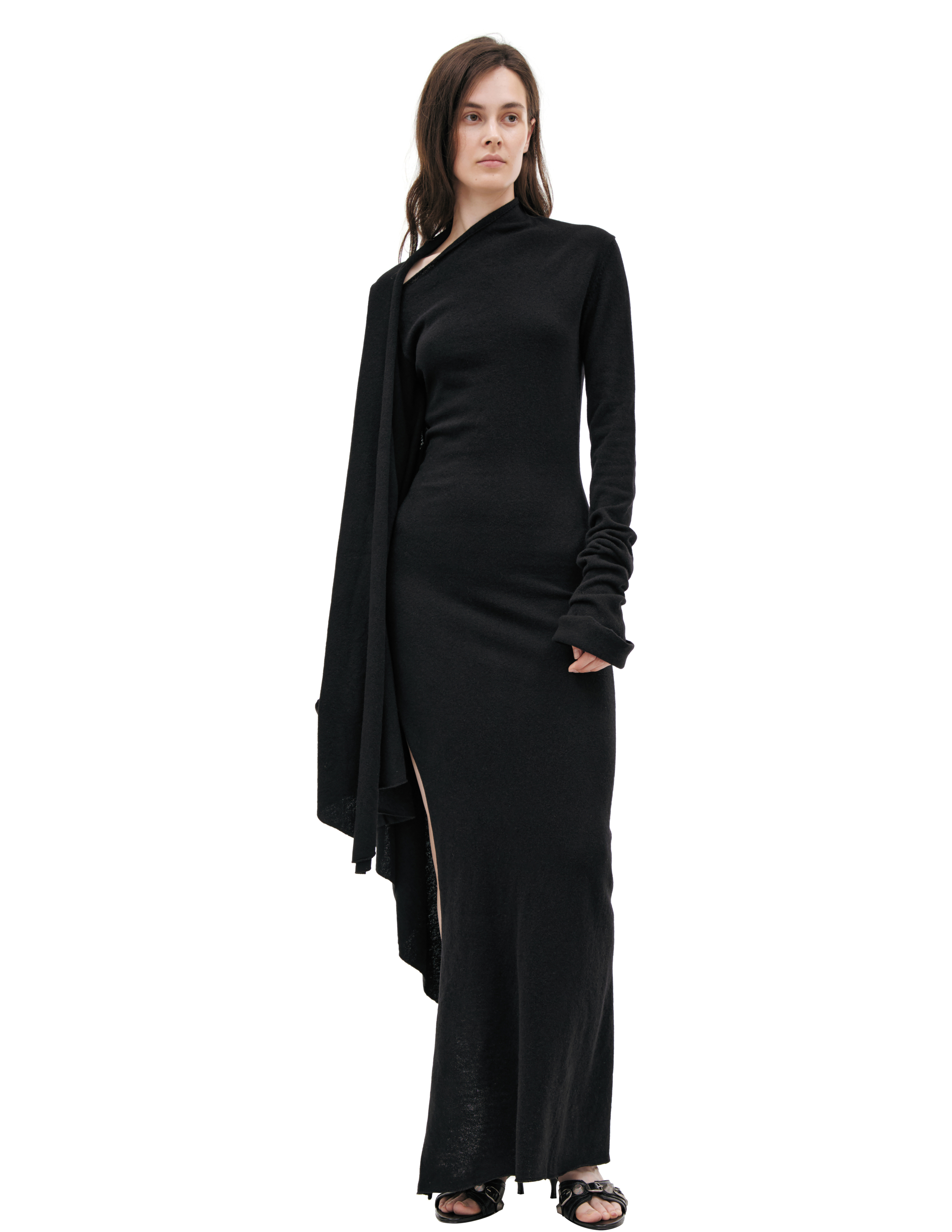 Шерстяное платье макси Ann Demeulemeester B0013182-KN073-099