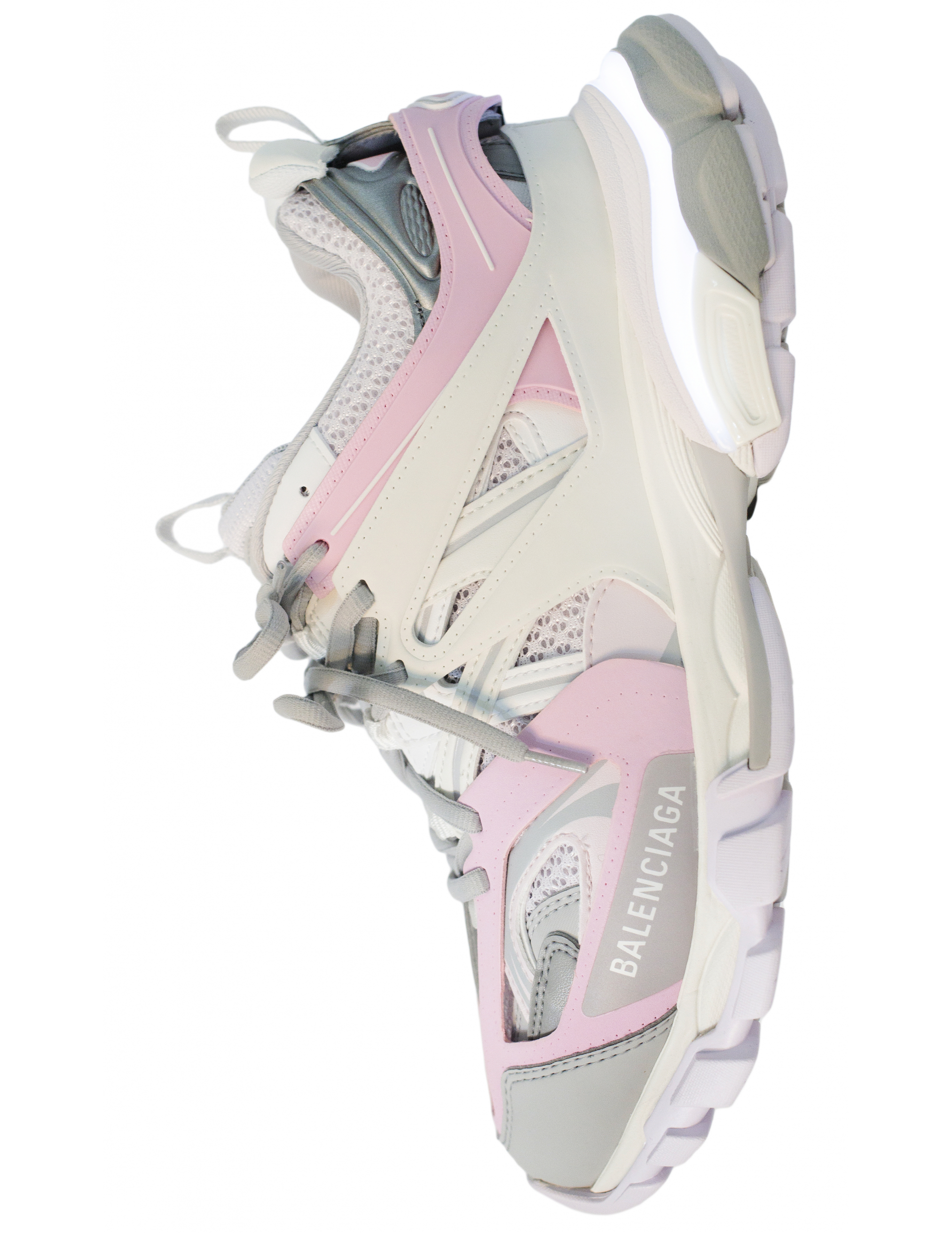 Розовые кроссовки track с подсветкой Balenciaga 555032/W3AD6/1258