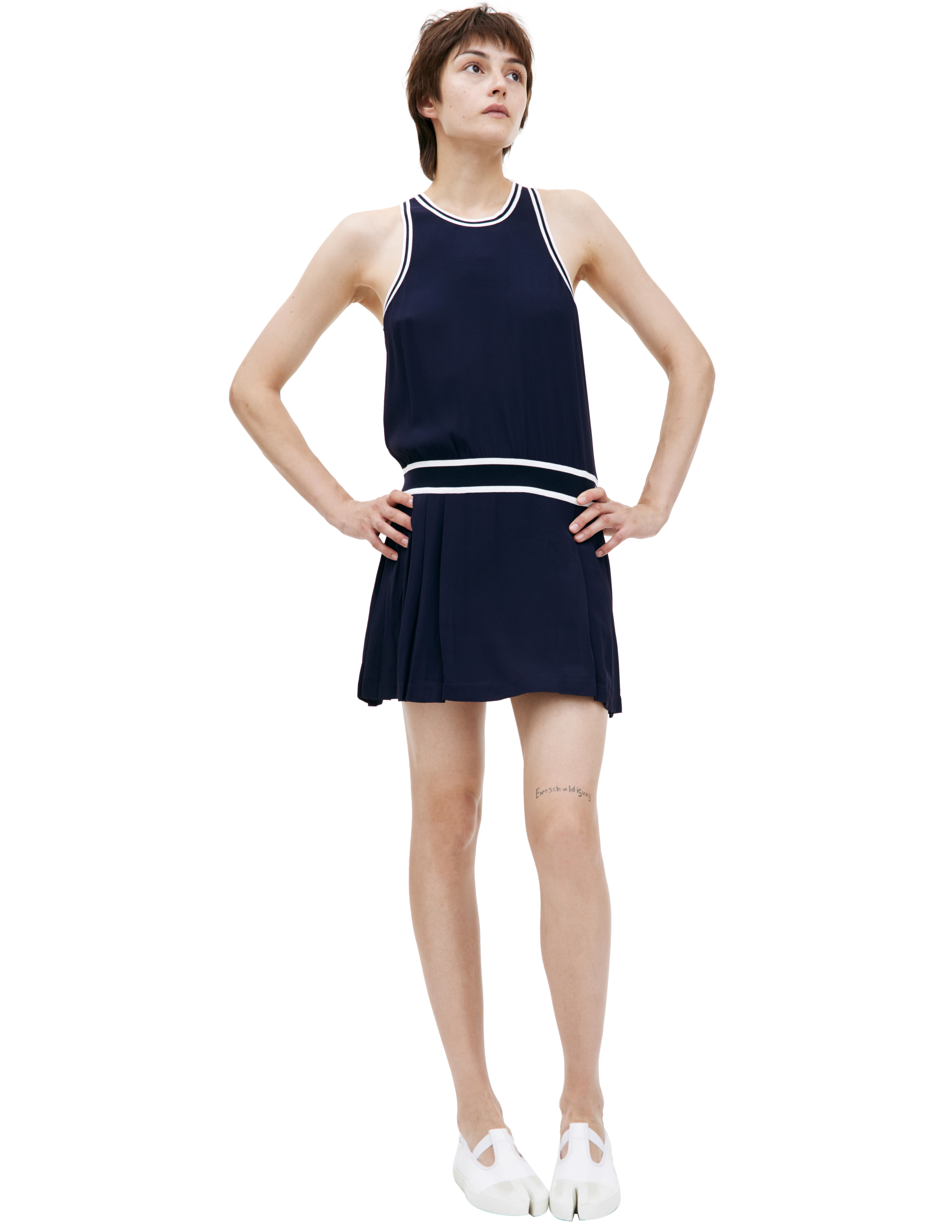 Теннисное платье мини SPORTY & RICH DR004S406SN