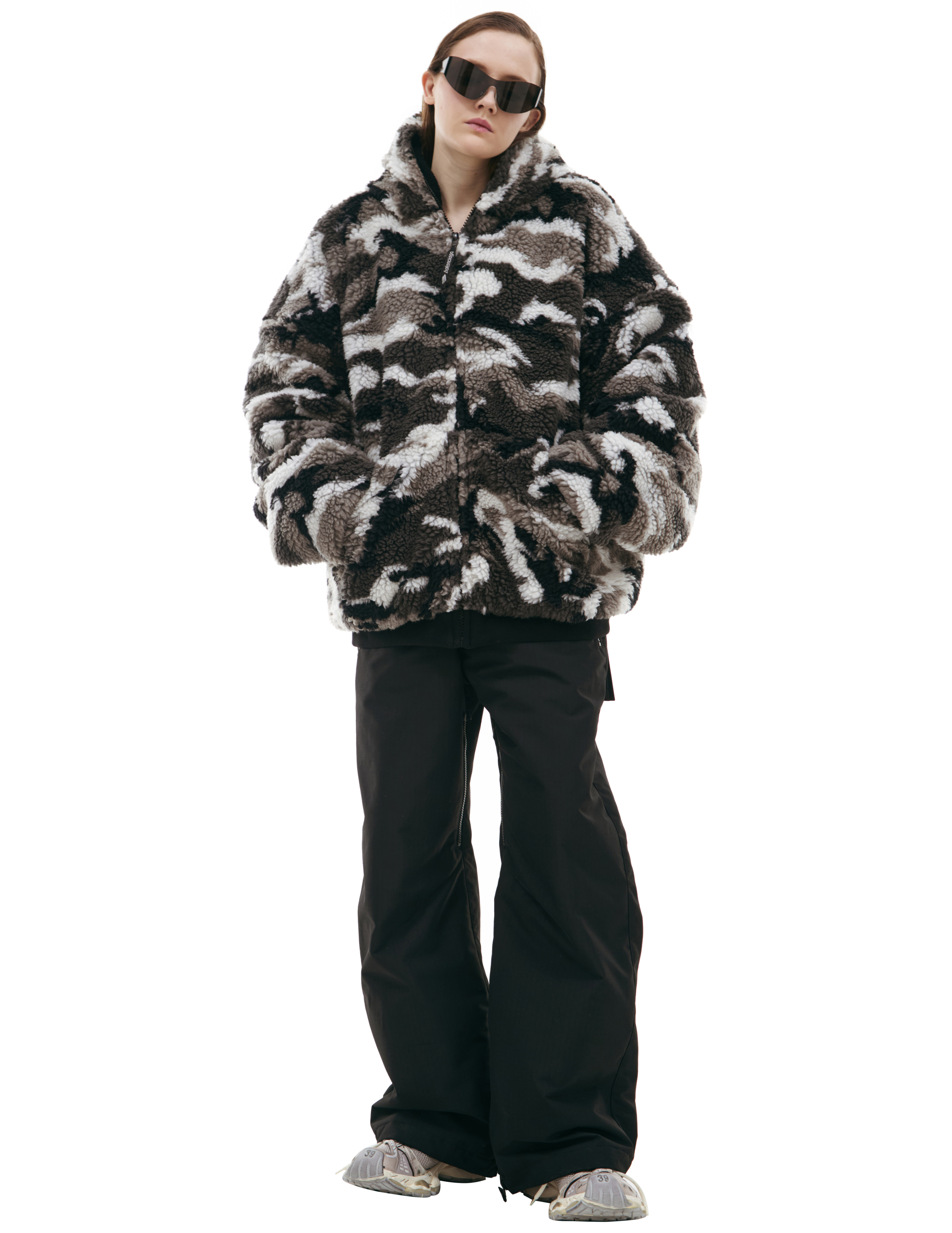 Флисовая куртка на молнии Balenciaga 809469/TPQ11/1240