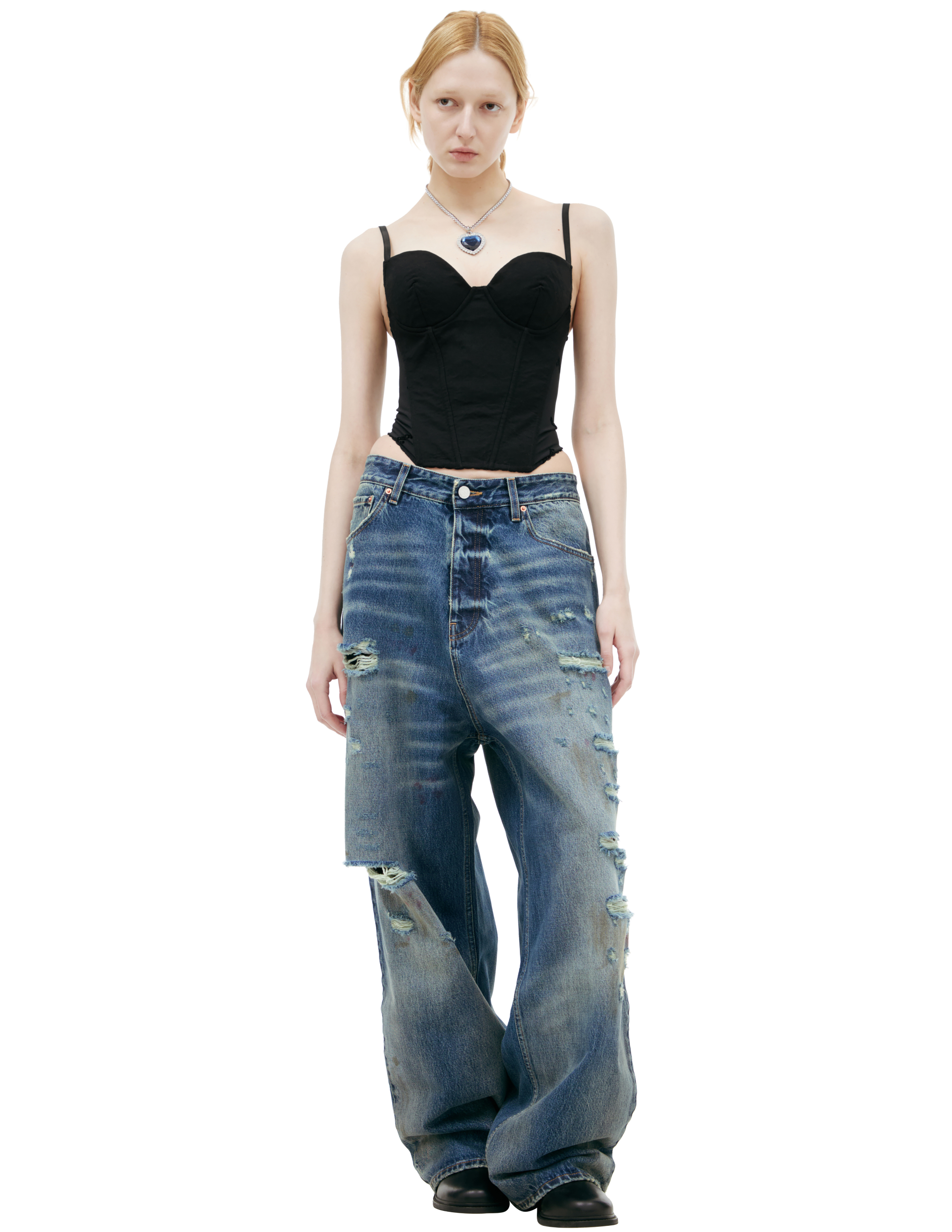 Рваные джинсы VETEMENTS UA66PA590N