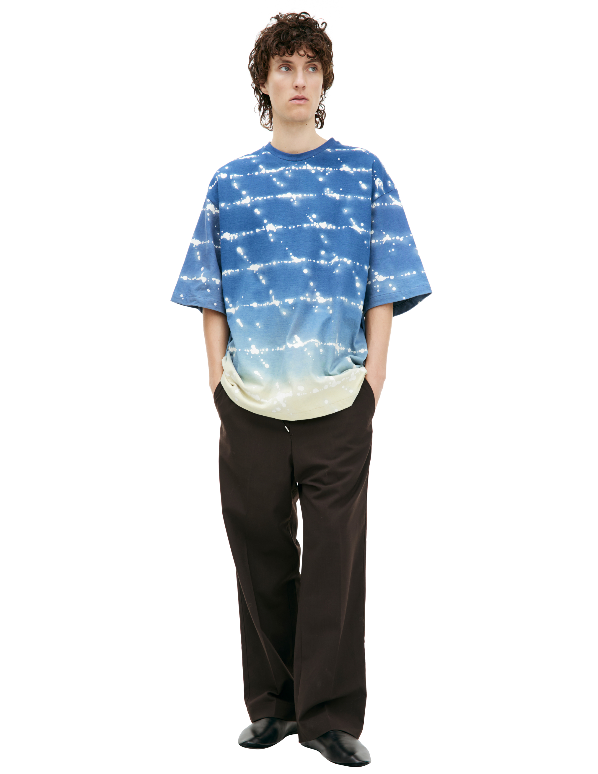 Оверсайз футболка с градиентом Jil Sander J21GC0117/J20071/471