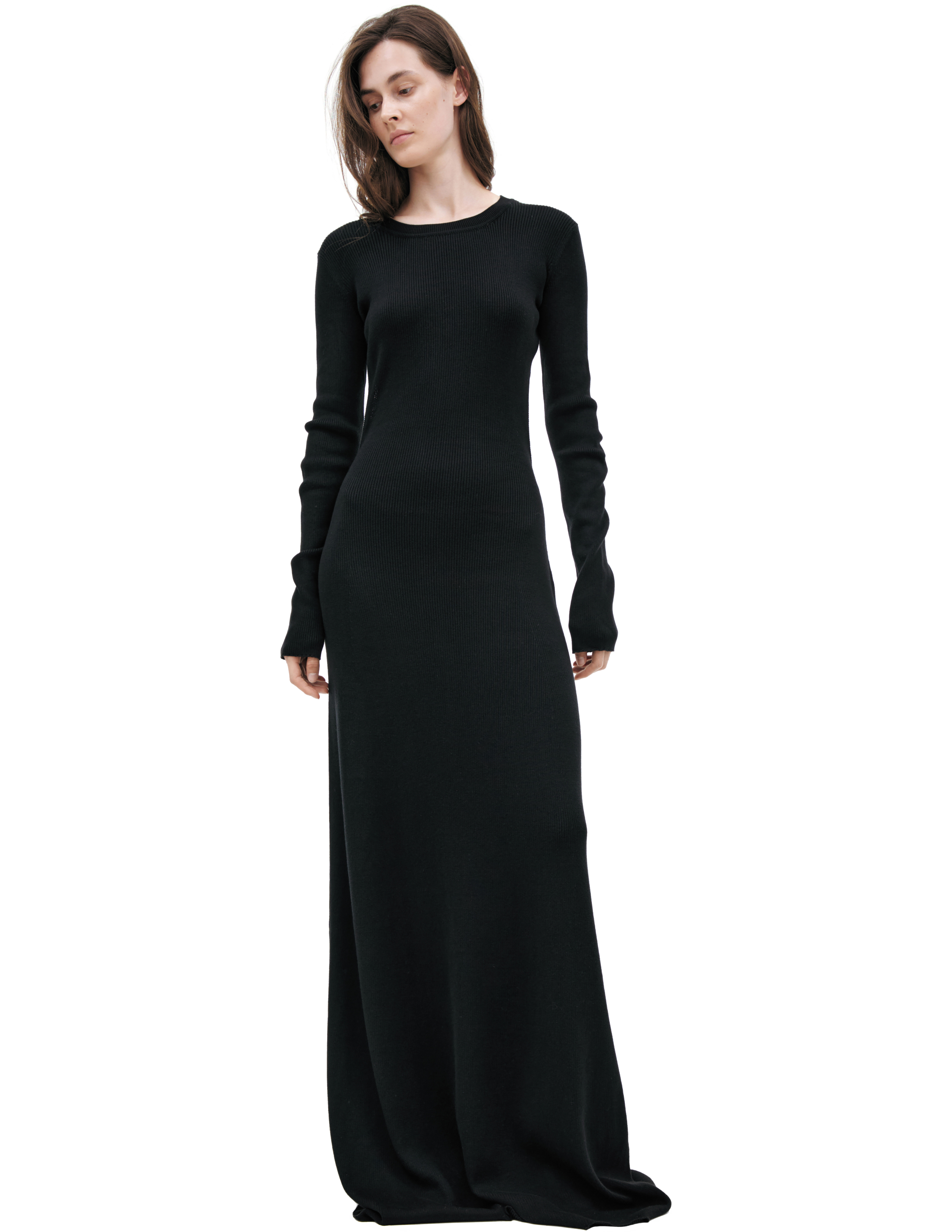 Вязаное платье с вырезом Ann Demeulemeester B0010259-FA049-099