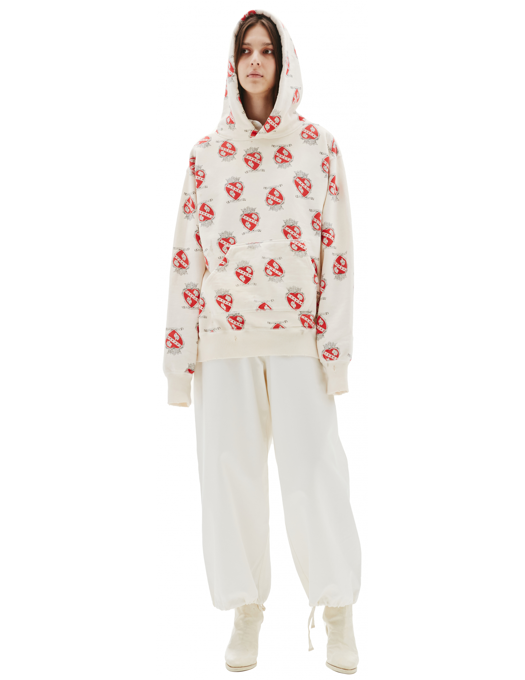 Хлопковое худи Heart Saint Michael SM-S21-0000-028