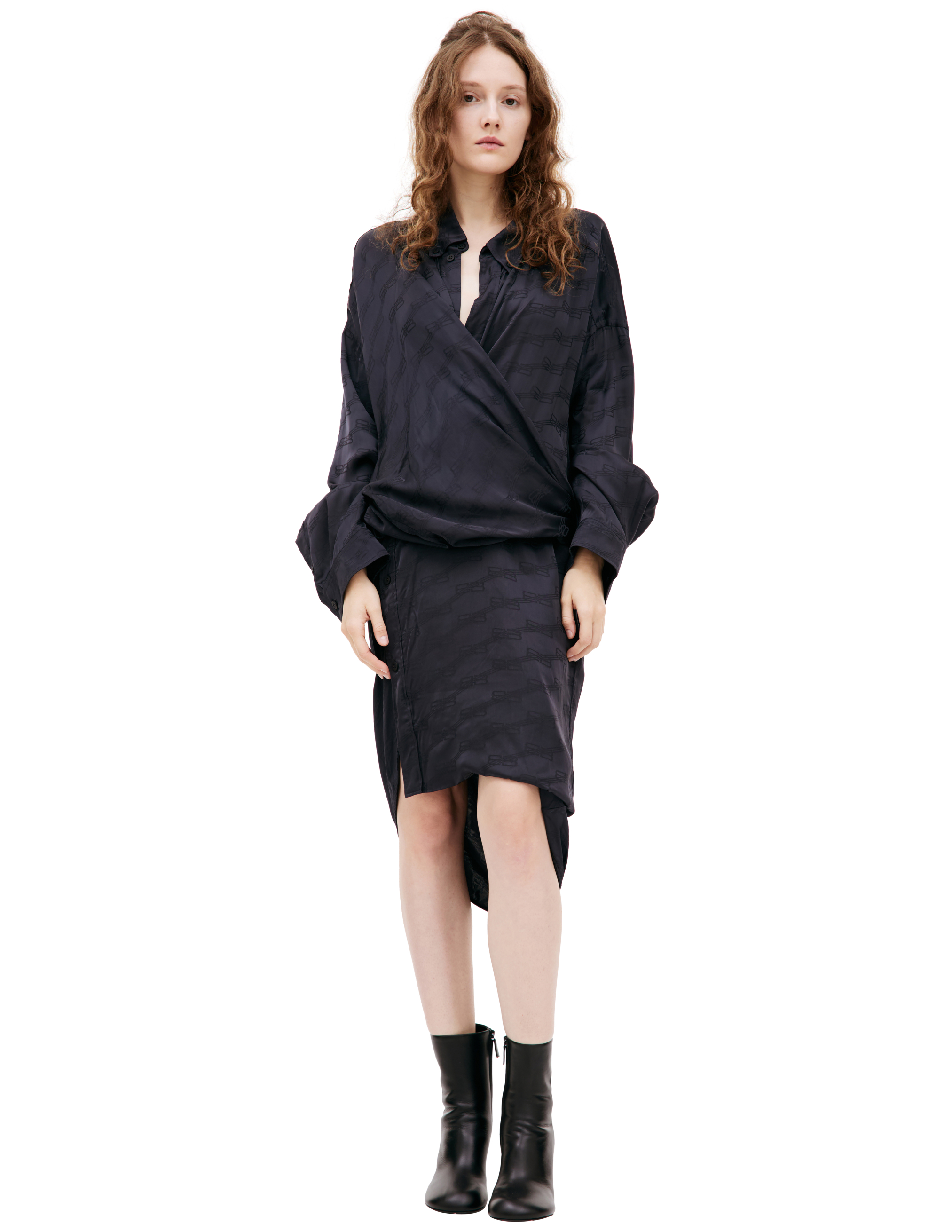 Асимметричное платье-рубашка Balenciaga 704446/TMO68/1270